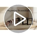 3-Piece Acrylic Makeup Organizer Set with Lipstick & Compact Slots