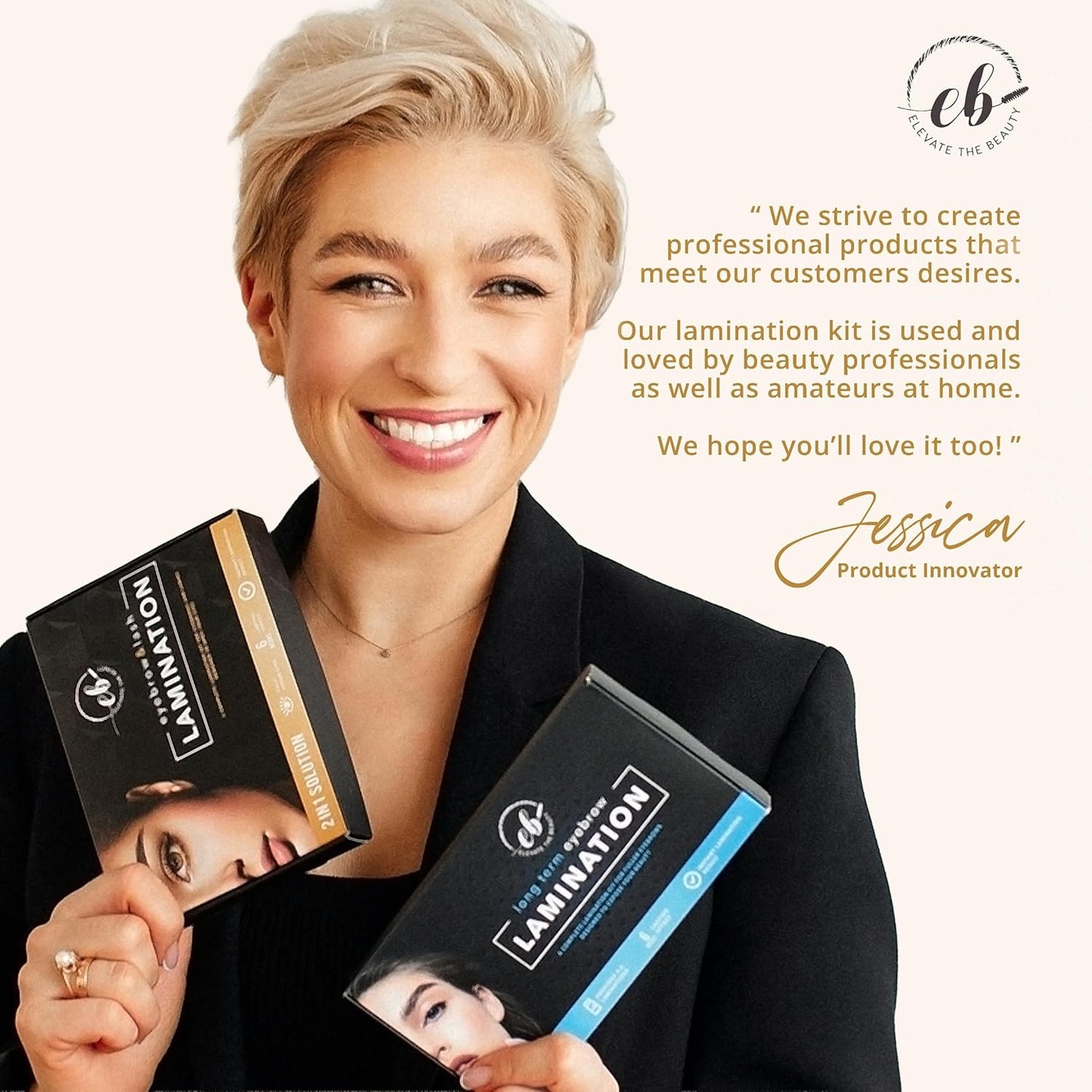 Lash & Eyebrow Lamination Kit - 2-in-1 Professional Brow & Lash Treatment | Fuller Brows & Lifted Lashes Up to 8 Weeks