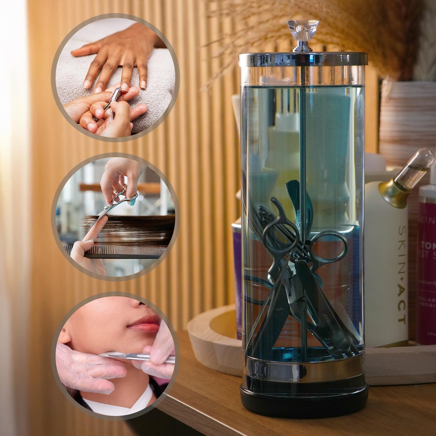 SkinAct Disinfectant Jar Disinfecting tray Professional Grade