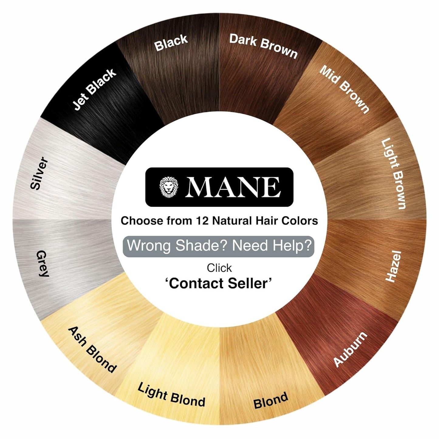 Mane Micro-Mineral Hair Thickening Spray - Instant Volume & Root Cover for Thinning Hair | Travel Size, 100 ml, Black