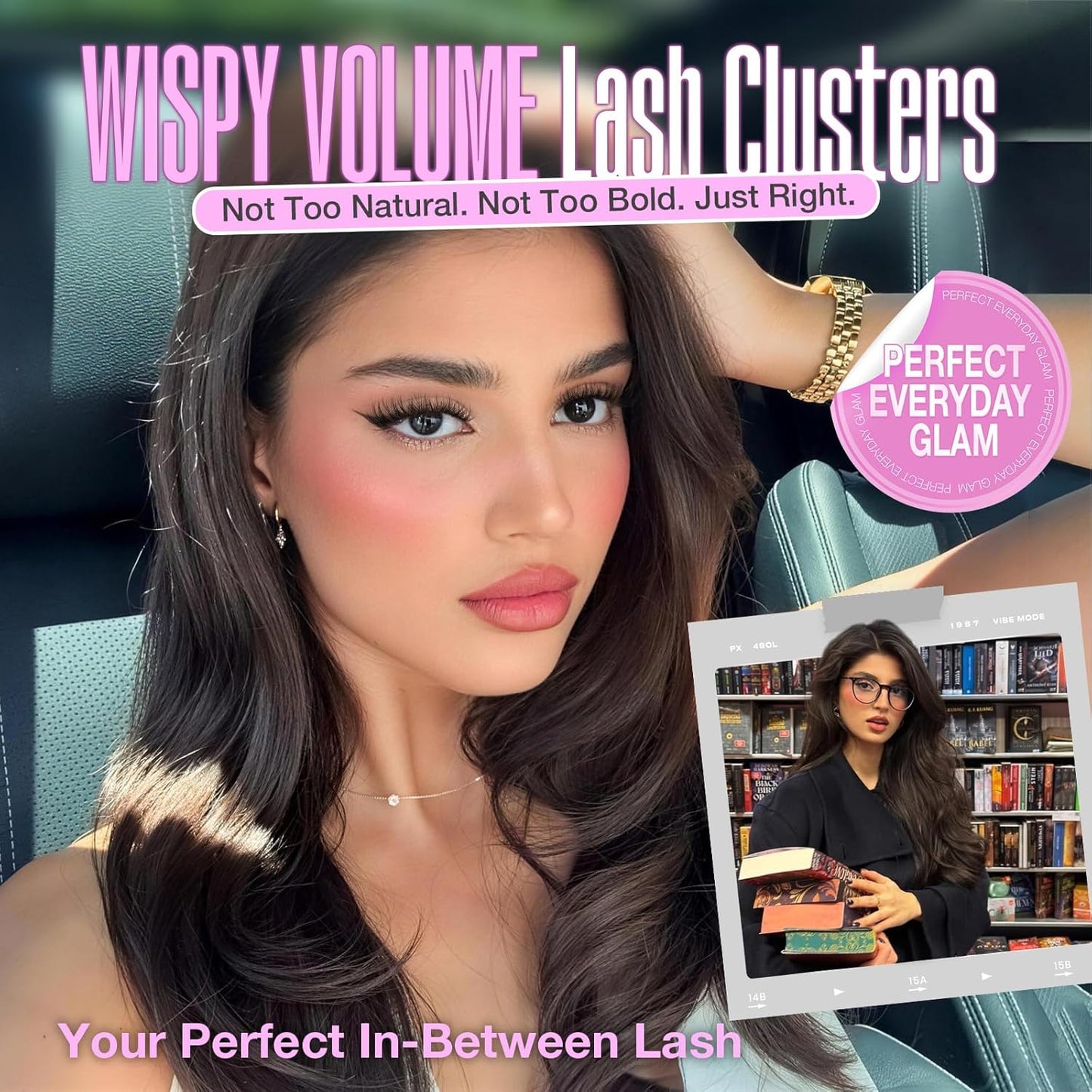 Eyelash Clusters - Wispy Fluffy D Curl Individual Lashes | 216 Pcs, 8-14mm Soft Volume Extensions for Easy DIY at Home