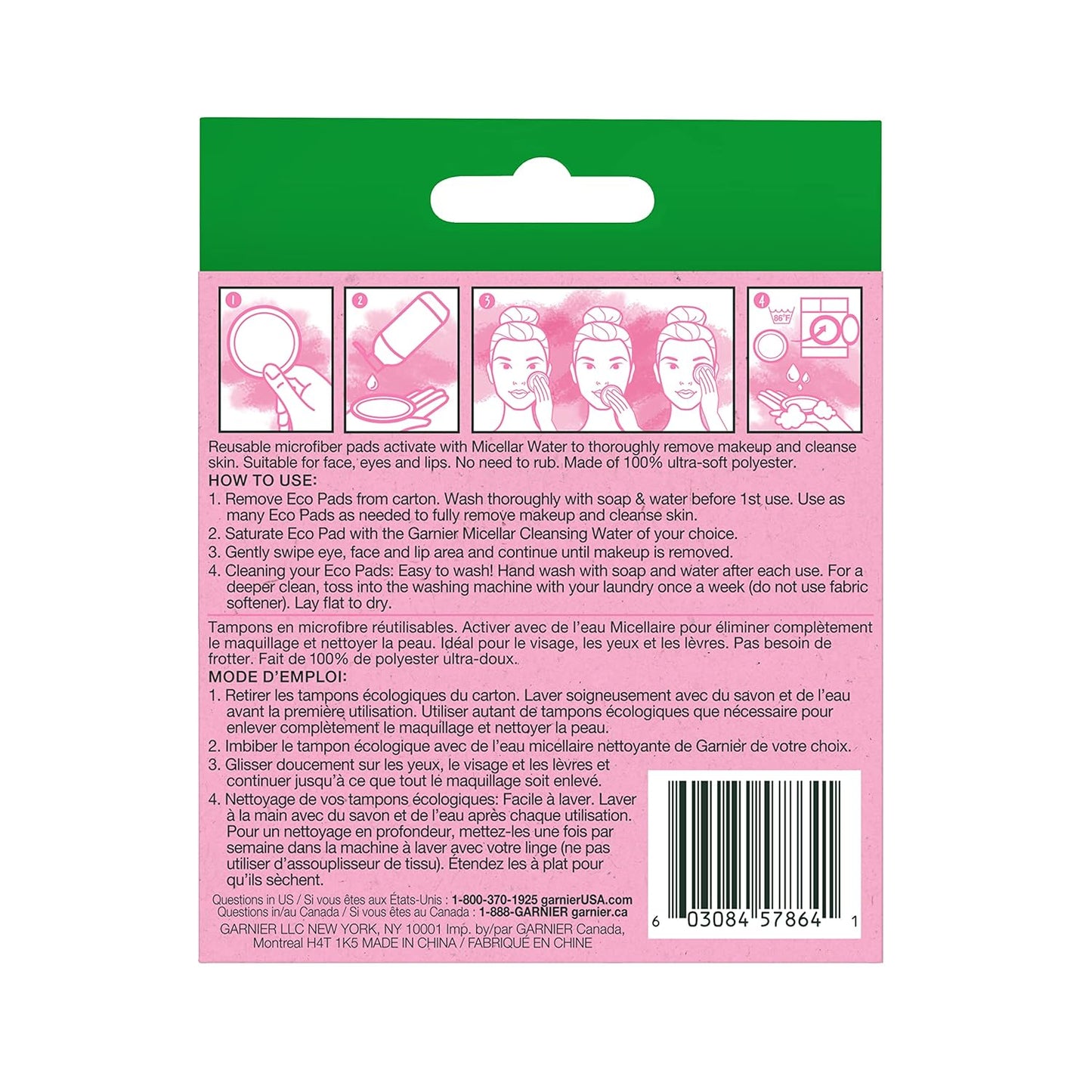 Micellar Cleansing Eco Pads - Reusable Ultra-Soft Microfiber | 3-Pack