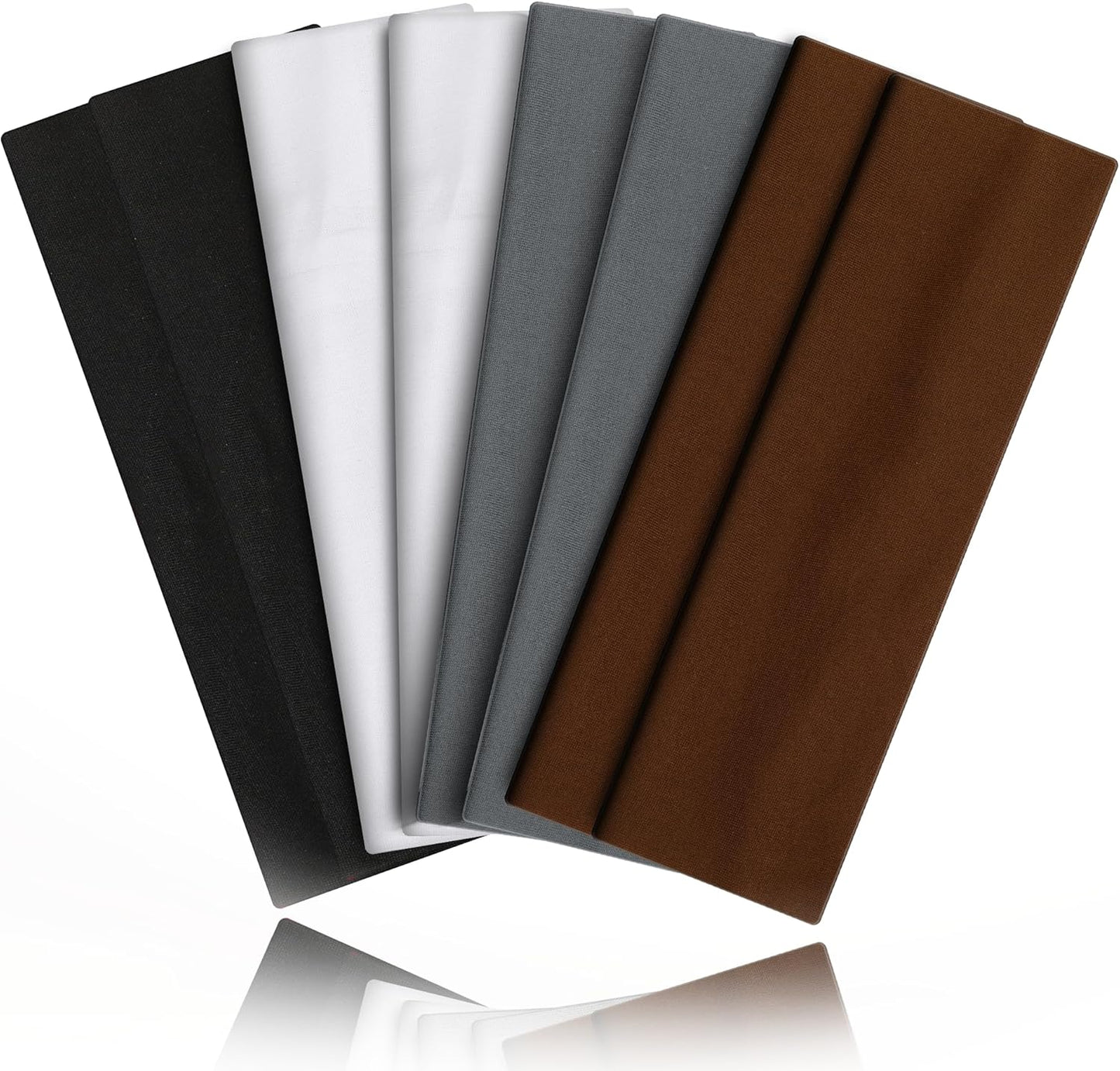 Non-Slip Sports Headbands - 8PCS Elastic Running Bands for Men & Women | Soft, Sweat-Absorbent Design