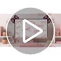 Cute Pink Bow Monitor Decorations - 2 Pcs 3D Wood Decor for Office