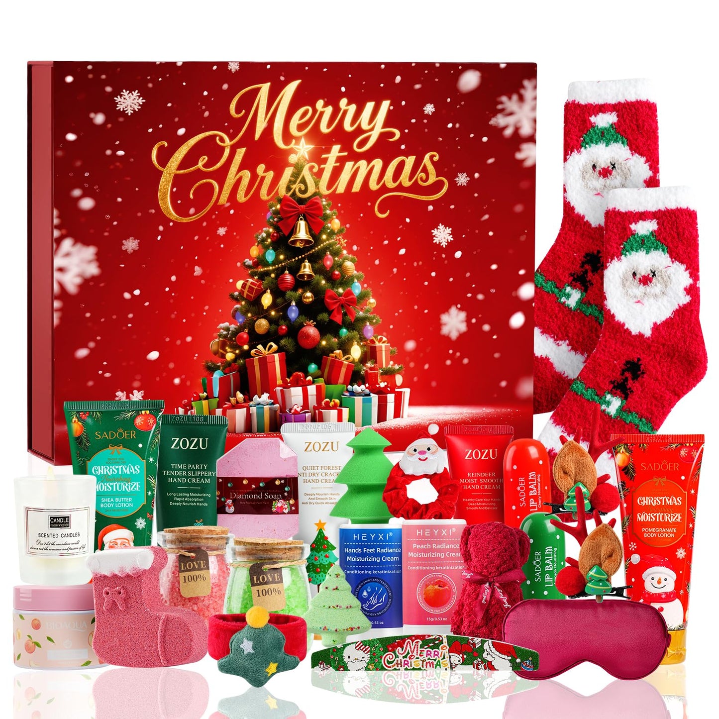 Beauty Advent Calendar 2026, Makeup Advent Calendar for Women, Teen Girls 24 Days, Bath and Body Gifts Sets, Skincare Beauty Gift