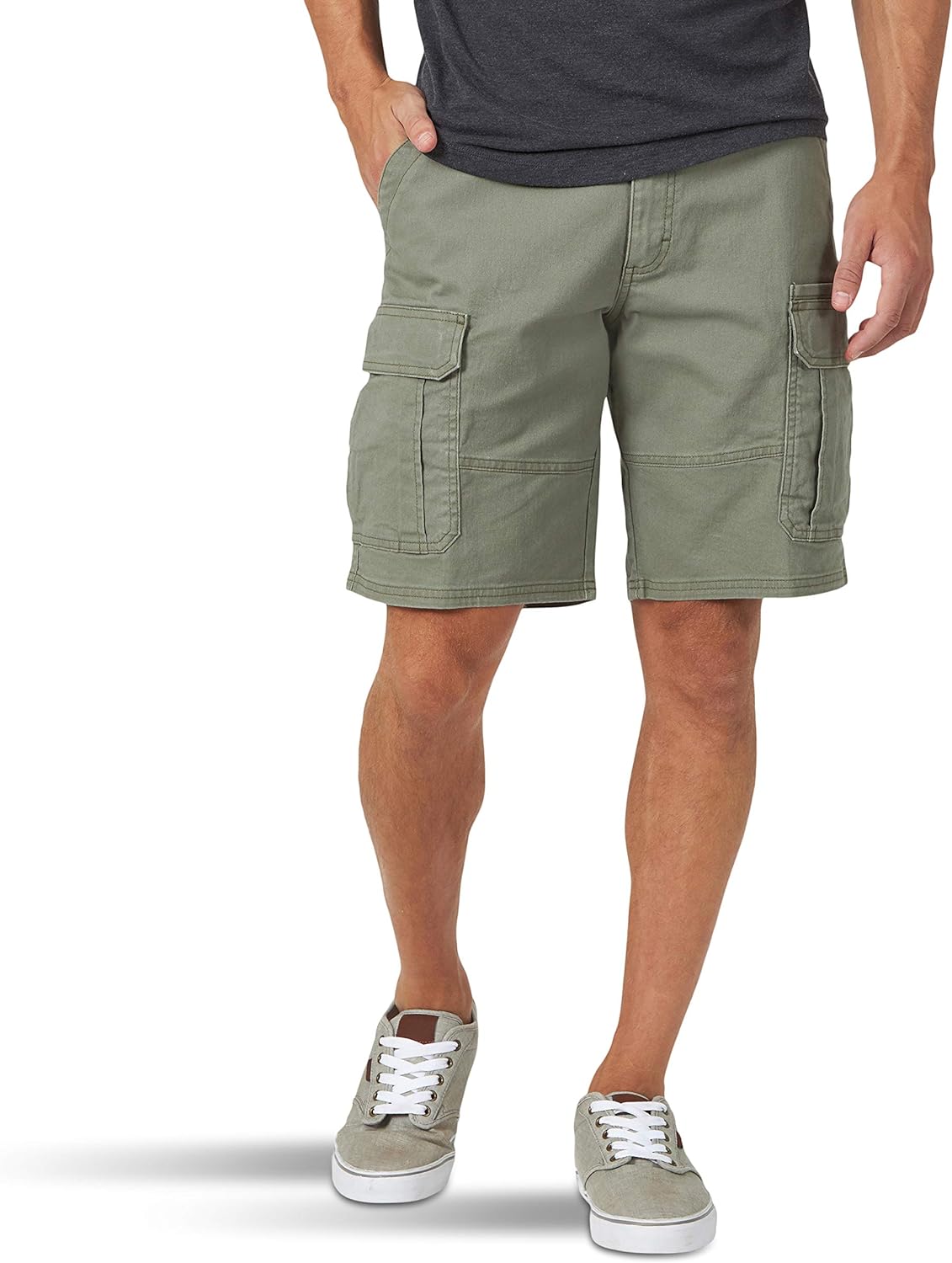 Men's Classic Cargo Stretch Shorts - Wrangler Authentics | Comfortable Fit, Versatile Style