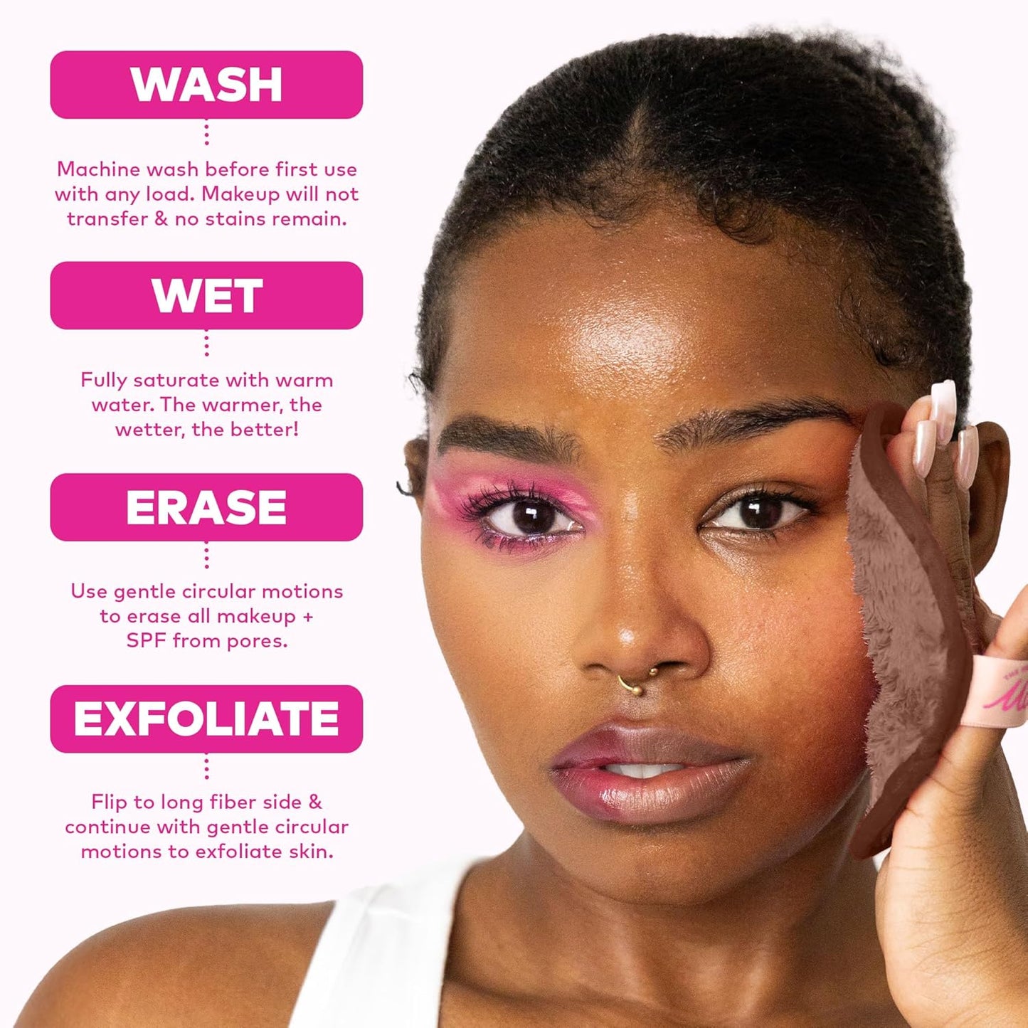 MakeUp Eraser 7-Day Set - Effortlessly Remove All Makeup With Water | Neutrals, 7ct