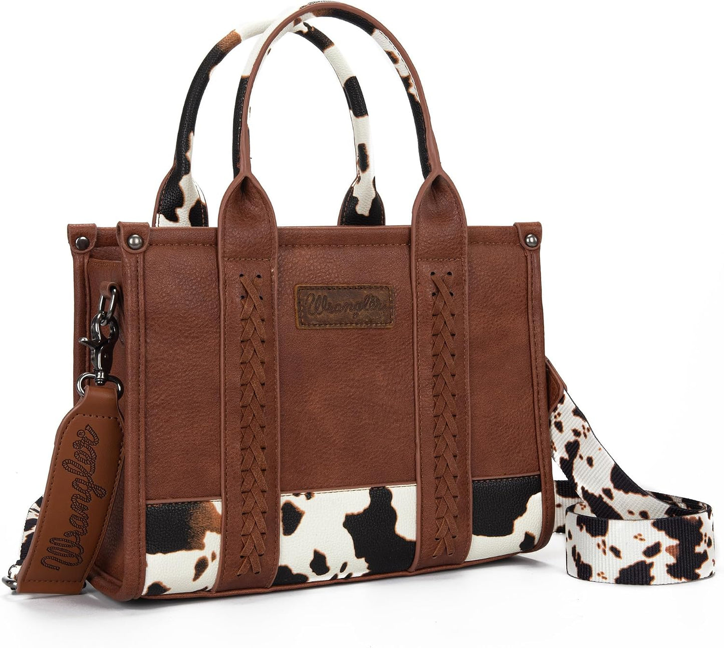 Montana West Tote Bag - Western Cow Print Purse for Women | Designer Top Handle Handbag
