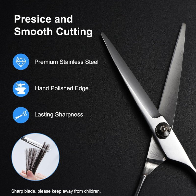 Hair Cutting Scissors - 6.5" Stainless Steel Barber Shears for Precision Trimming | Professional Kit for Salon & Home Use