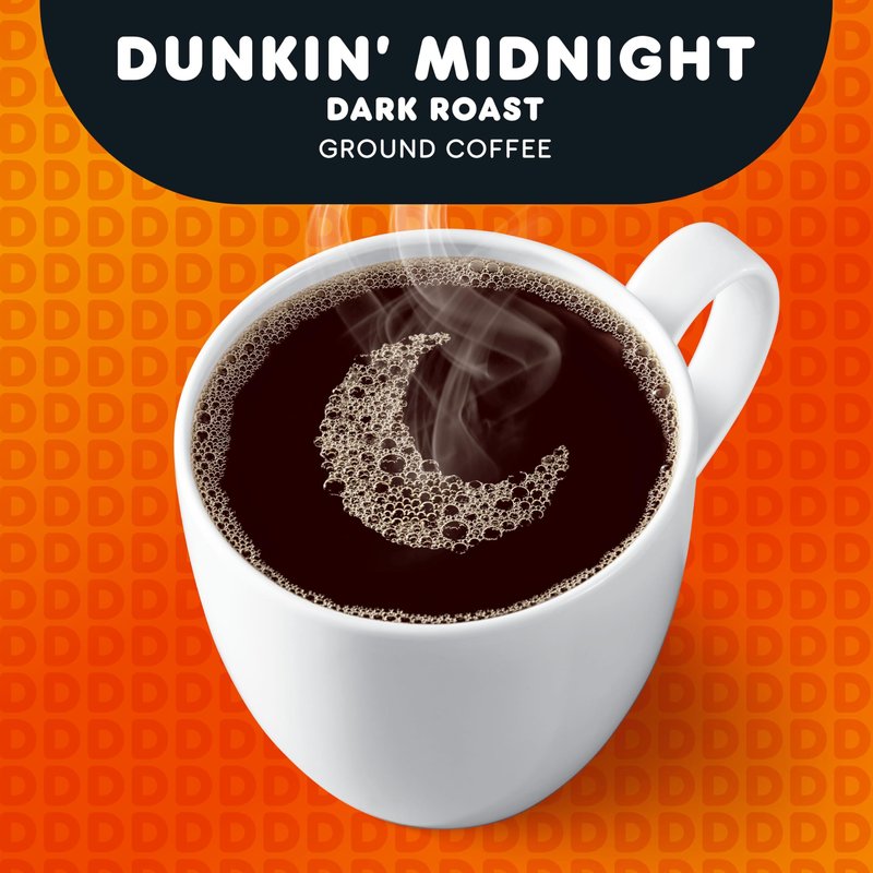 Dunkin’ Midnight Dark Roast Ground Coffee, 16.5 Ounce
