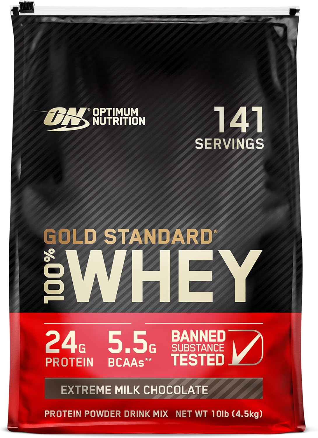 Optimum Nutrition Whey Protein Powder - Double Rich Chocolate Flavor | 1.98 lb Size