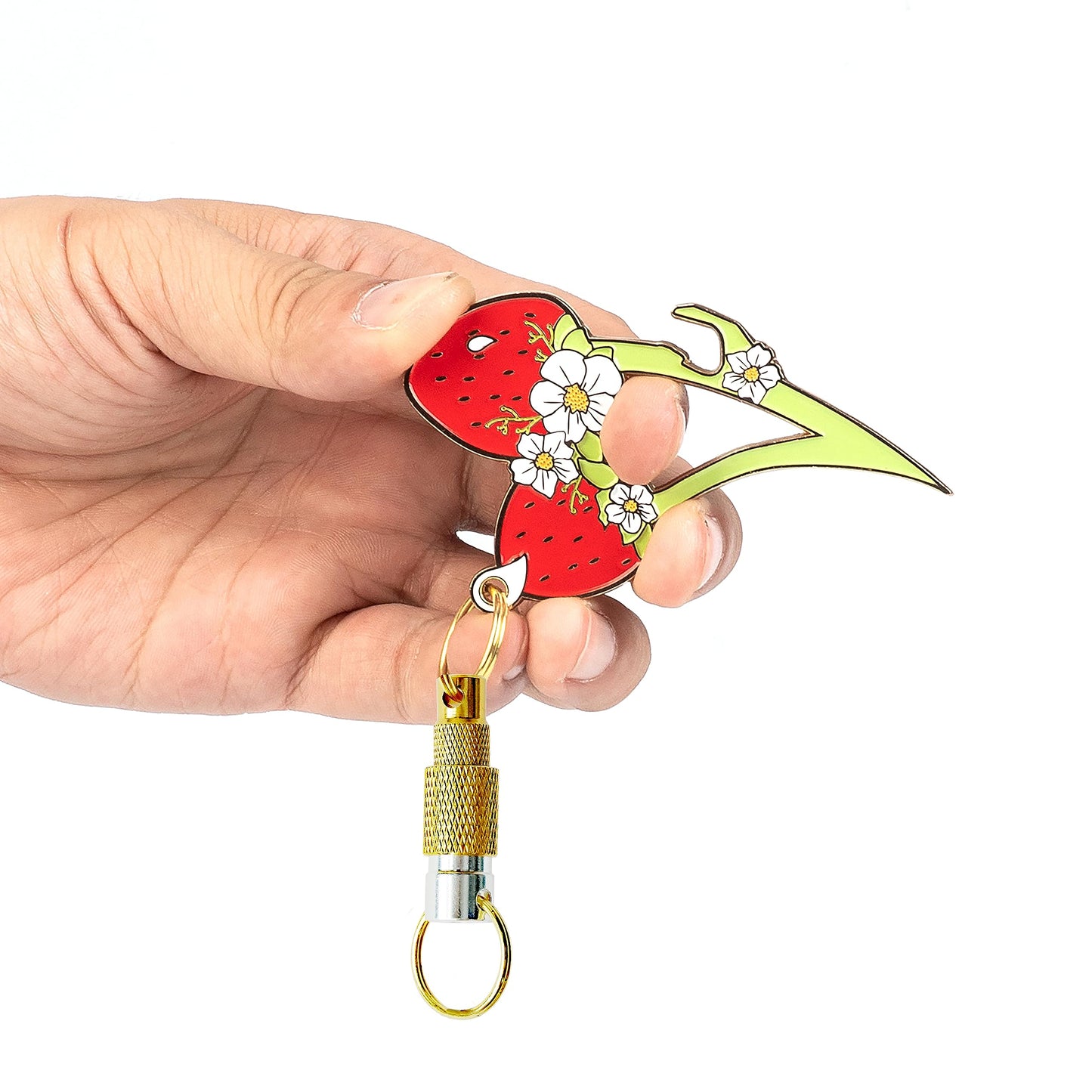MALTERZER Keychain Safety for Women Self Defense Strawberry Key Chain Accessories Set (Strawberry keychain set 2)