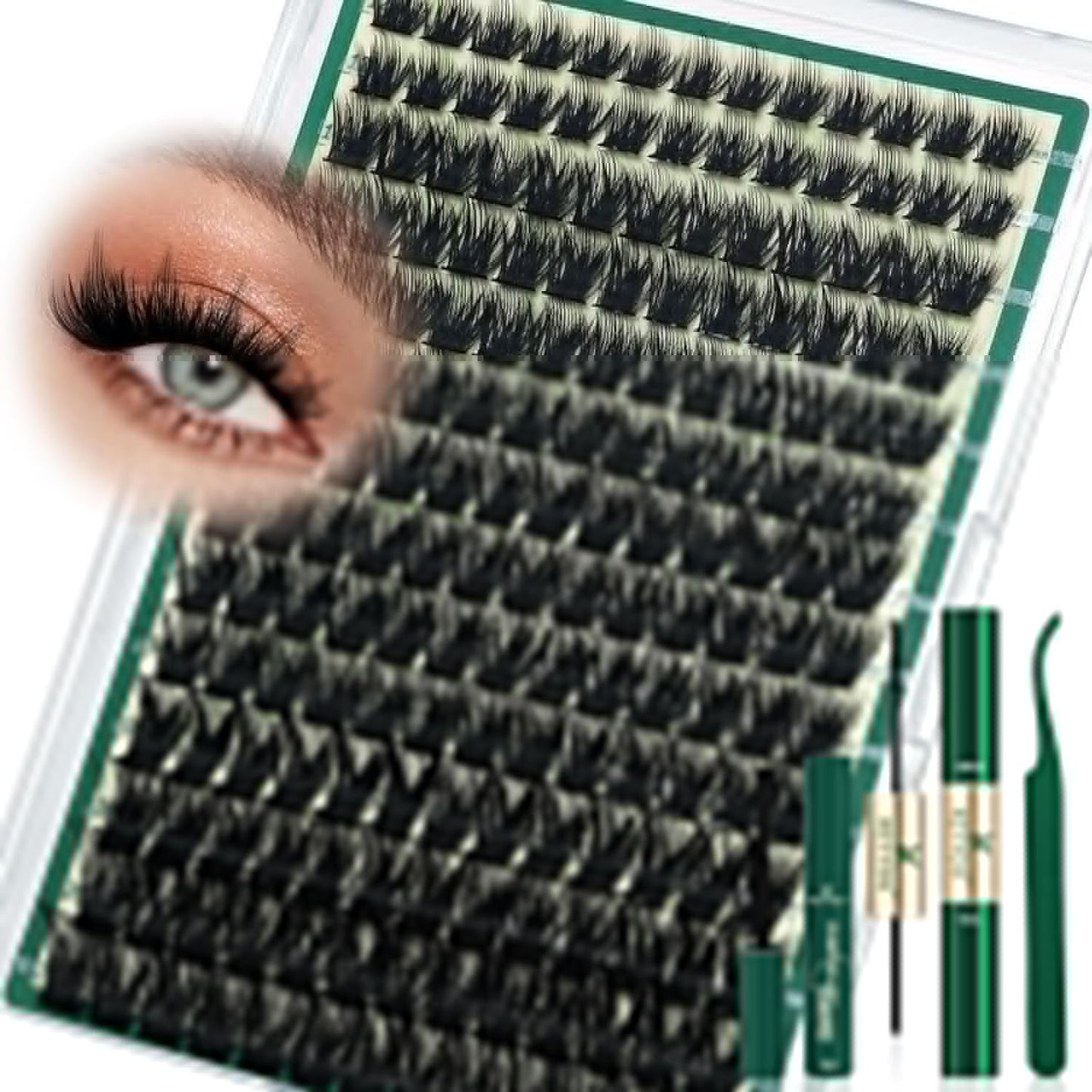 Spiky Manga Lash Clusters - 12-20mm Anime Eyelash Extensions | 80D & 100D Volume DIY Fairy Lashes