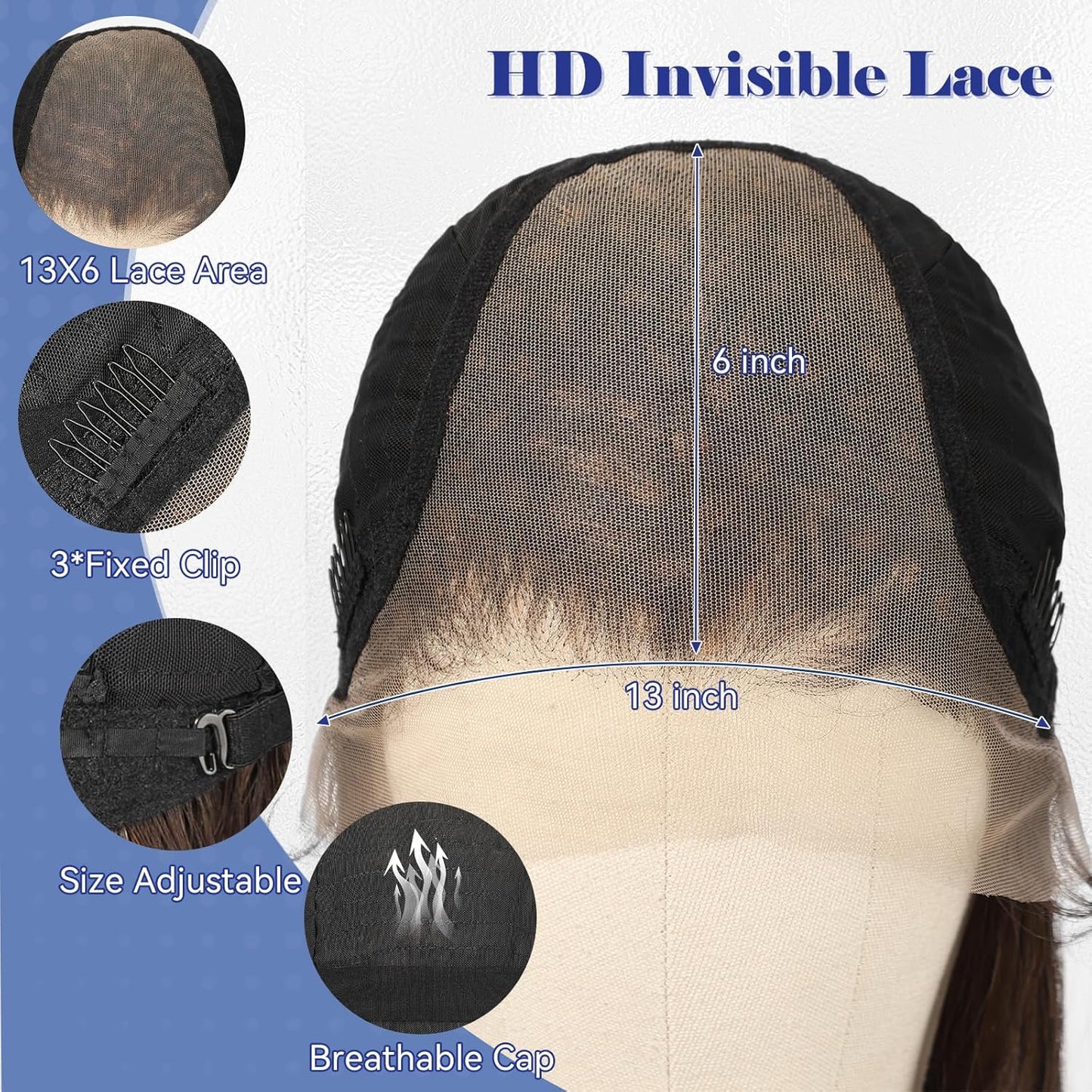 HD Lace Front Wig - 22 Inch Gray Long Wave Layered Synthetic Hair | Glueless Daily Wear for Women