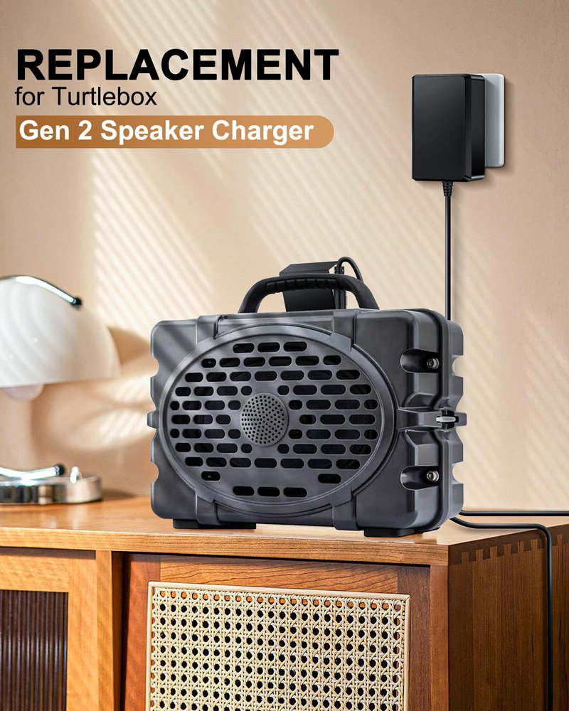 FGIEU Speaker Charger for Turtlebox Gen 3 & Gen 2: Loud! Outdoor Portable Bluetooth 5.0 Speaker Power Cord Replacement.