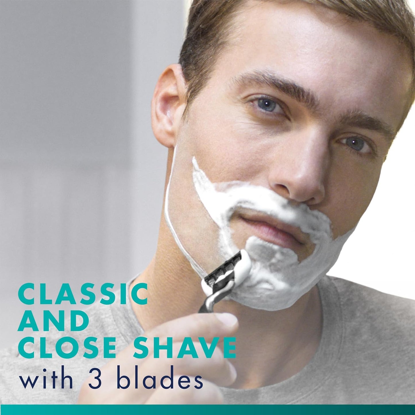 Gillette Mach3 Razor Blades - 3-Blade Refills for Men | 15 Count Pack