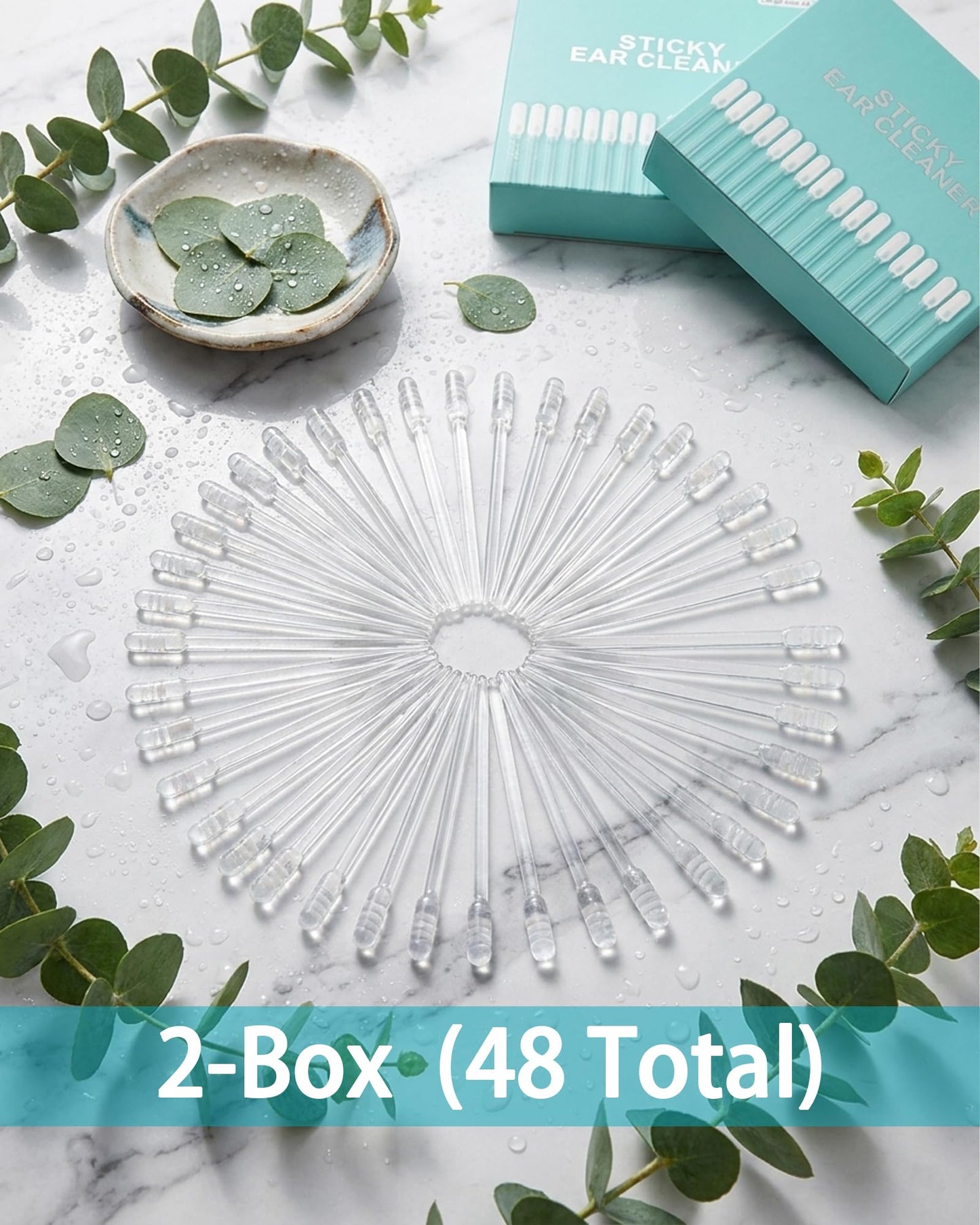 Earwax Removal Adhesive Swabs, 48 Count (2 Boxes)