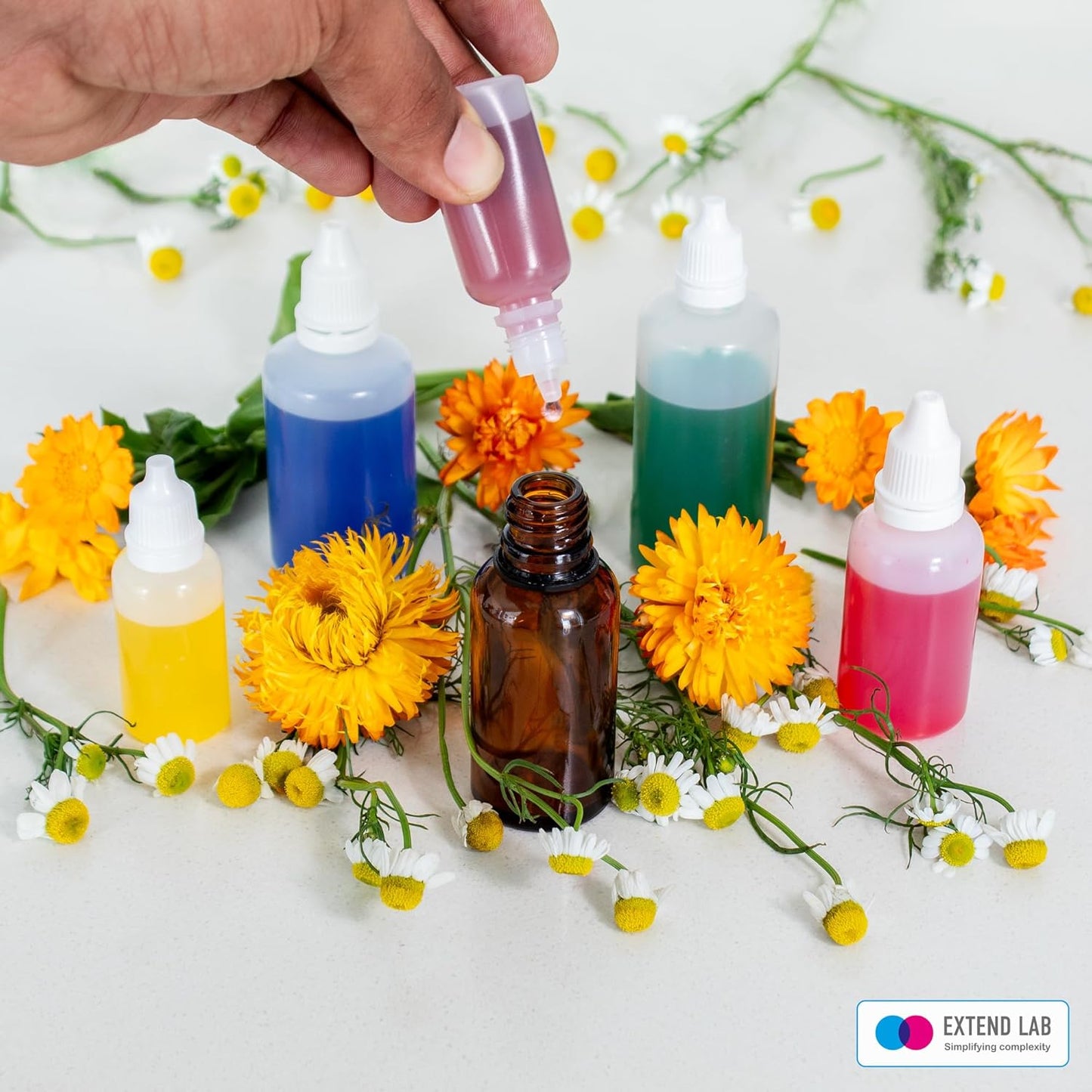 60ml Dropper Bottles for Oils & Serums - Refillable Plastic Squeezable 5 Pack | Ideal for Lab Use