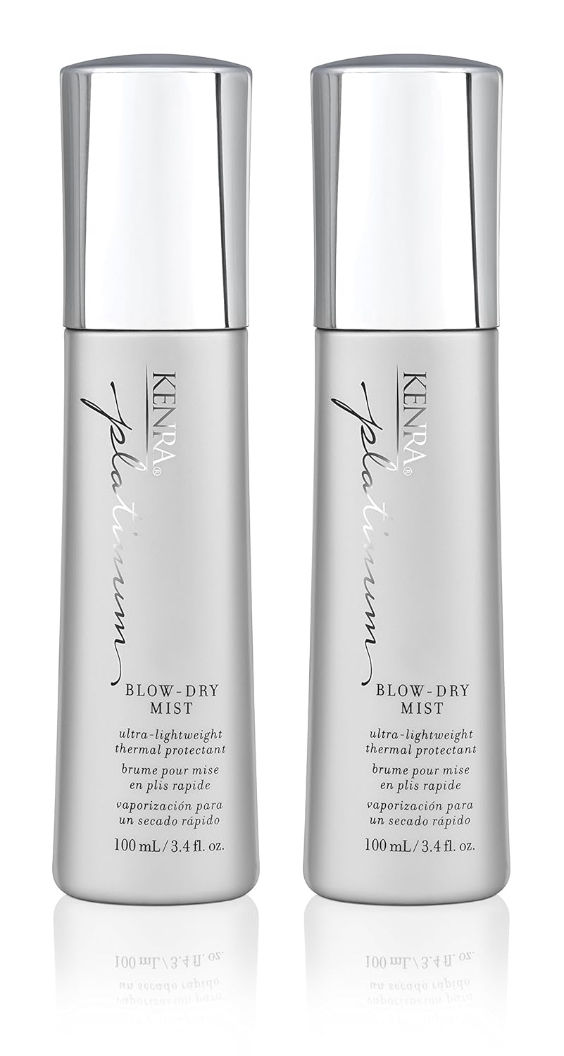 Kenra Platinum Blow-Dry Mist - Ultra-Lightweight Thermal Protectant for Fine to Medium Hair | Detangles, Smooths & Softens