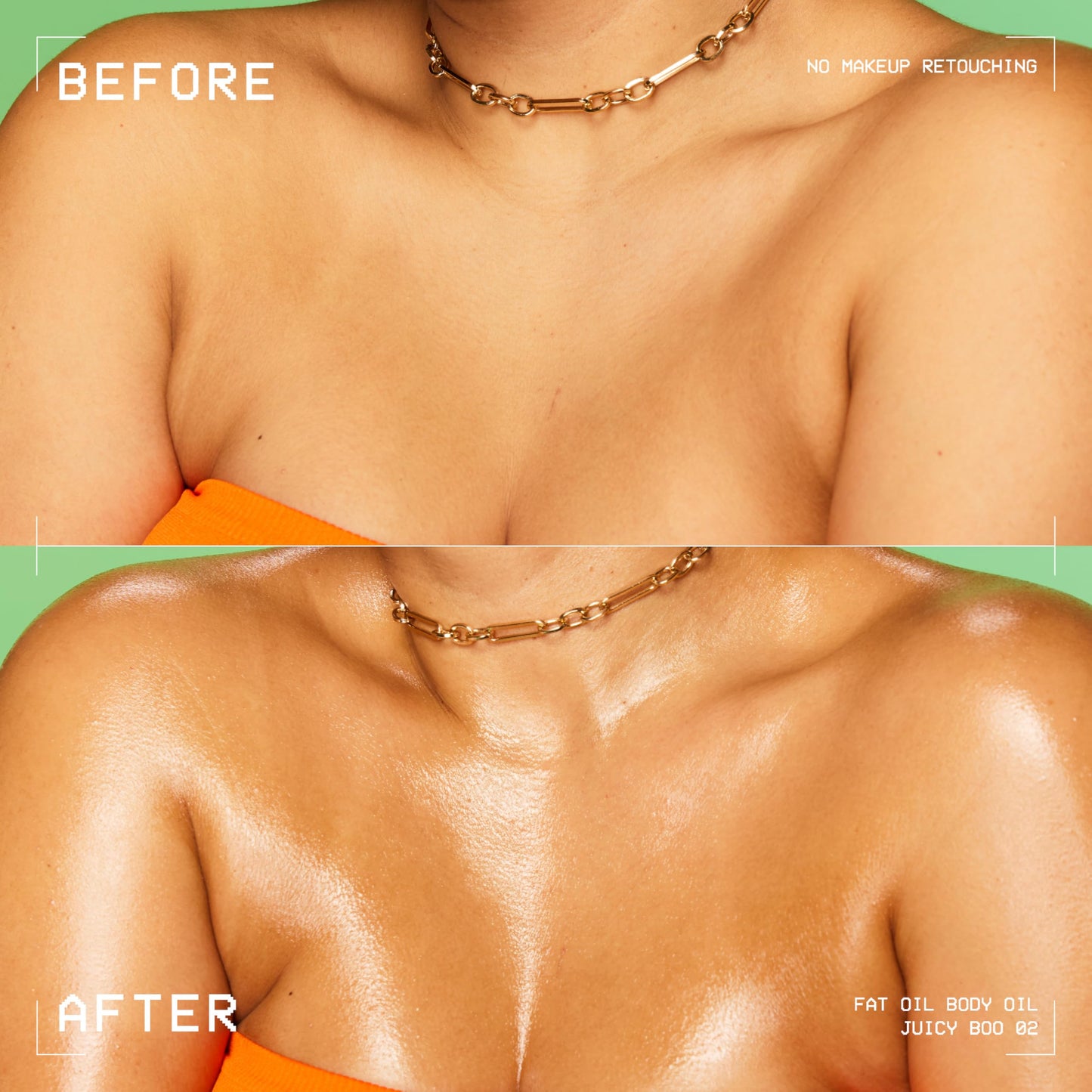 NYX PROFESSIONAL MAKEUP Fat Oil Body Oil in Juicy Boo, Citrus Scented Body Glow Moisturizer With Vitamin E for 24HR Hydration and Glowing Skin, Brightening Finish, Vegan & Cruelty-Free