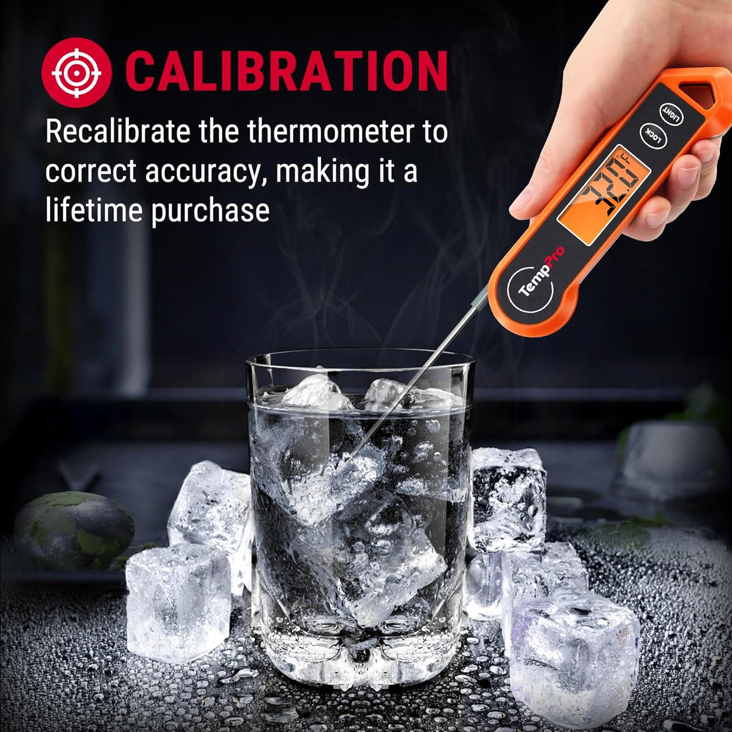 Digital Meat Thermometer - Instant Read 1 Sec Cooking Tool | Motion-Sensing BBQ & Frying Thermometer for Father's Day Gift
