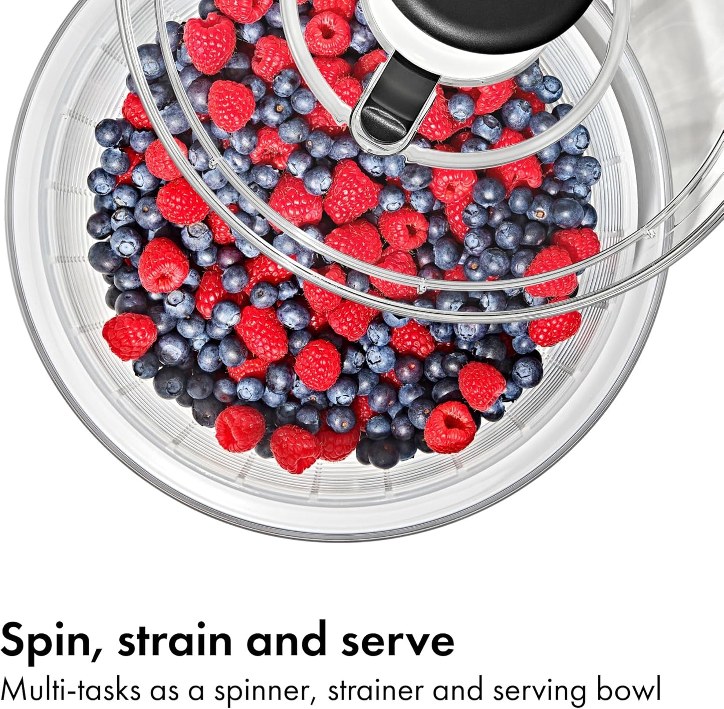 OXO Good Grips Salad Spinner - Efficient Lettuce & Vegetable Washer | 6.22 Quart Capacity