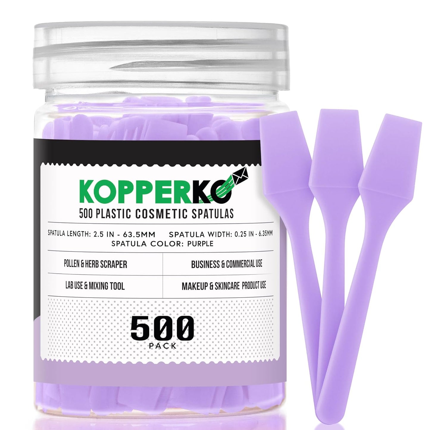 Mini Lotion Spatula - 100 Pack Disposable Applicators for Cosmetics, Creams & Crafts | 2.5" Black Ointment Tool