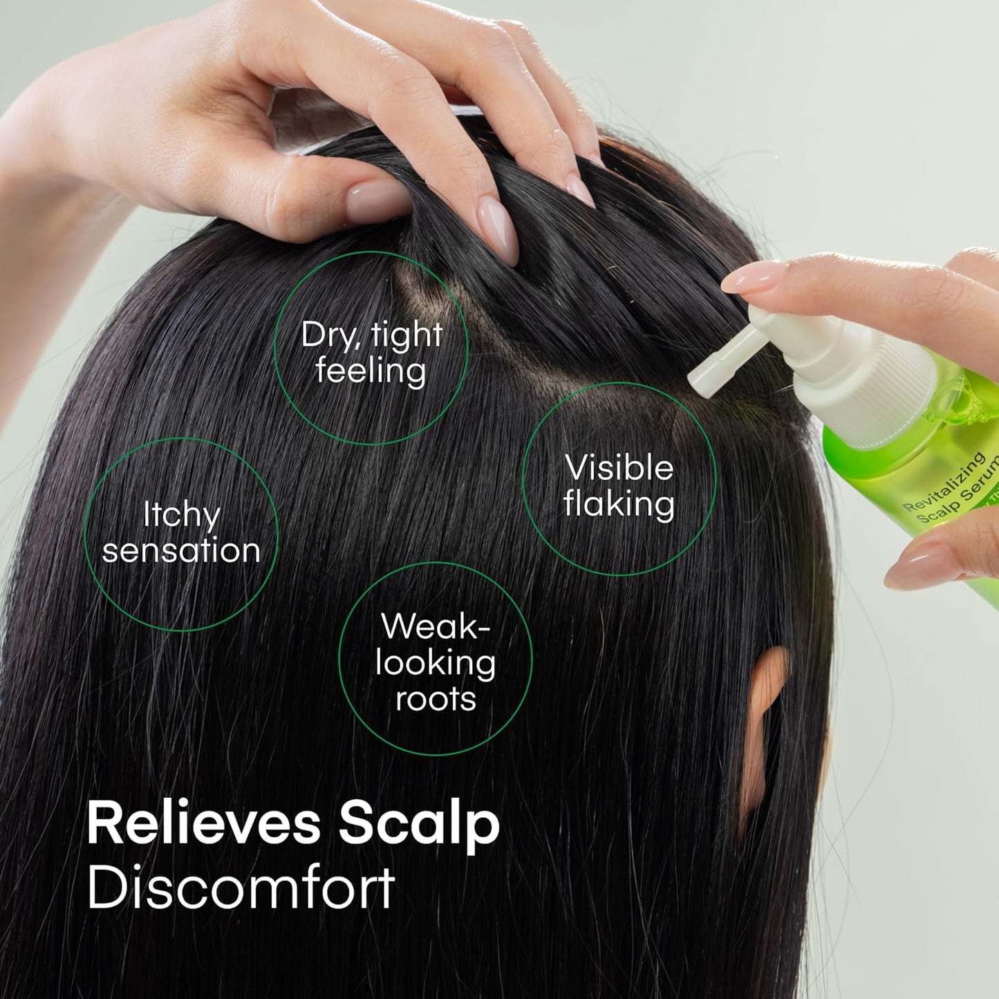 Scalp Serum for Hair Growth - Korean Vegan Treatment for Thinning Hair & Itchy Scalp | Non-Greasy, Lightweight Formula (100 mL)