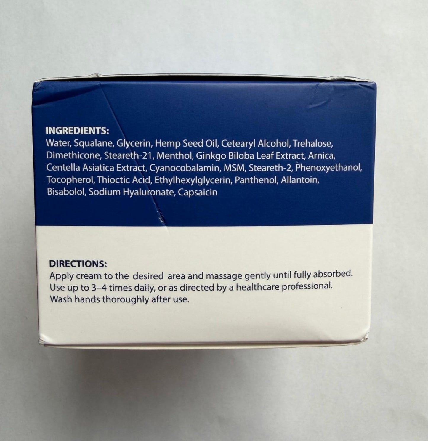 Neuropathy Cream - Maximum Strength - Arnica, MSM, Hemp Seed Oil, Ginkgo Biloba, Capsaicin - Non-Greasy with Cooling Effect - Value Pack - Natural Ingredients - Formulated in USA