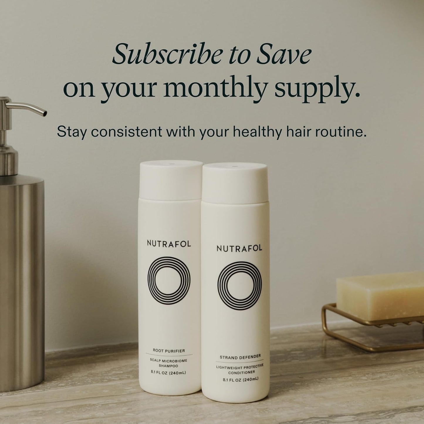 Nutrafol Shampoo - Hydrating Formula for Thinning Hair | Improves Volume, Strength & Texture
