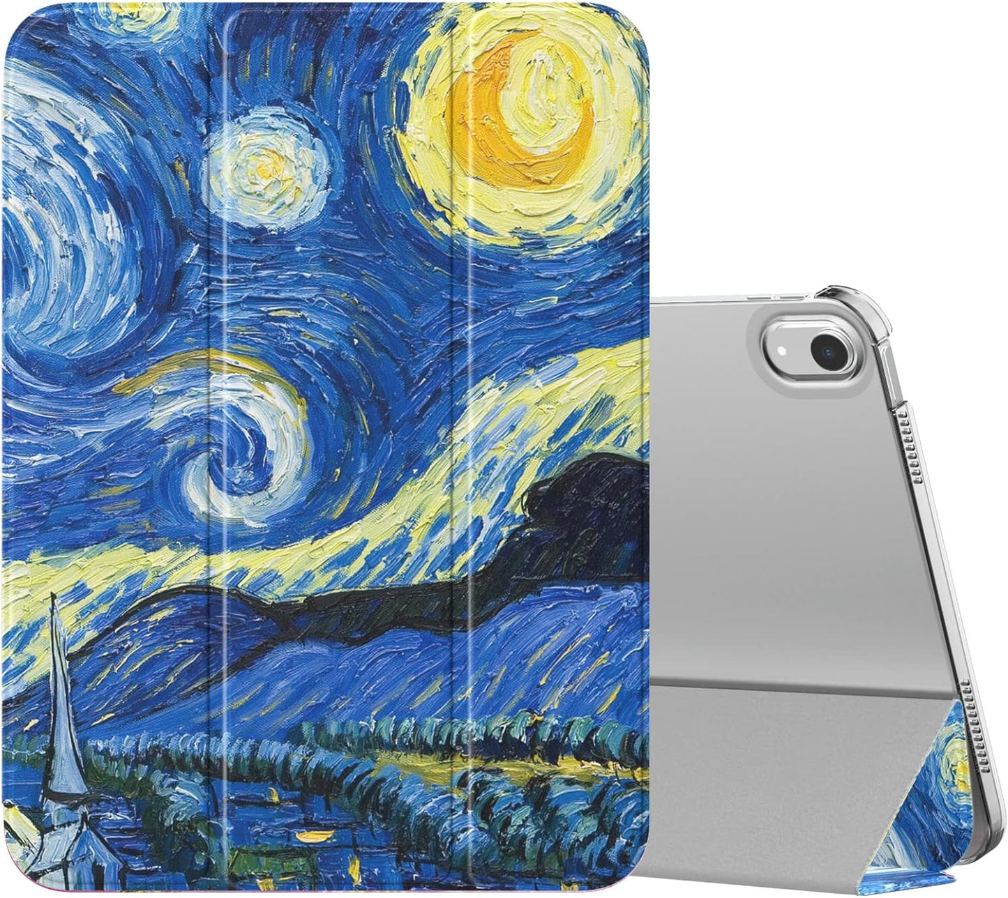 iPad 11th & 10th Generation Case - Slim Hard PC Translucent Back Cover | Navy Blue, Auto Wake/Sleep Support