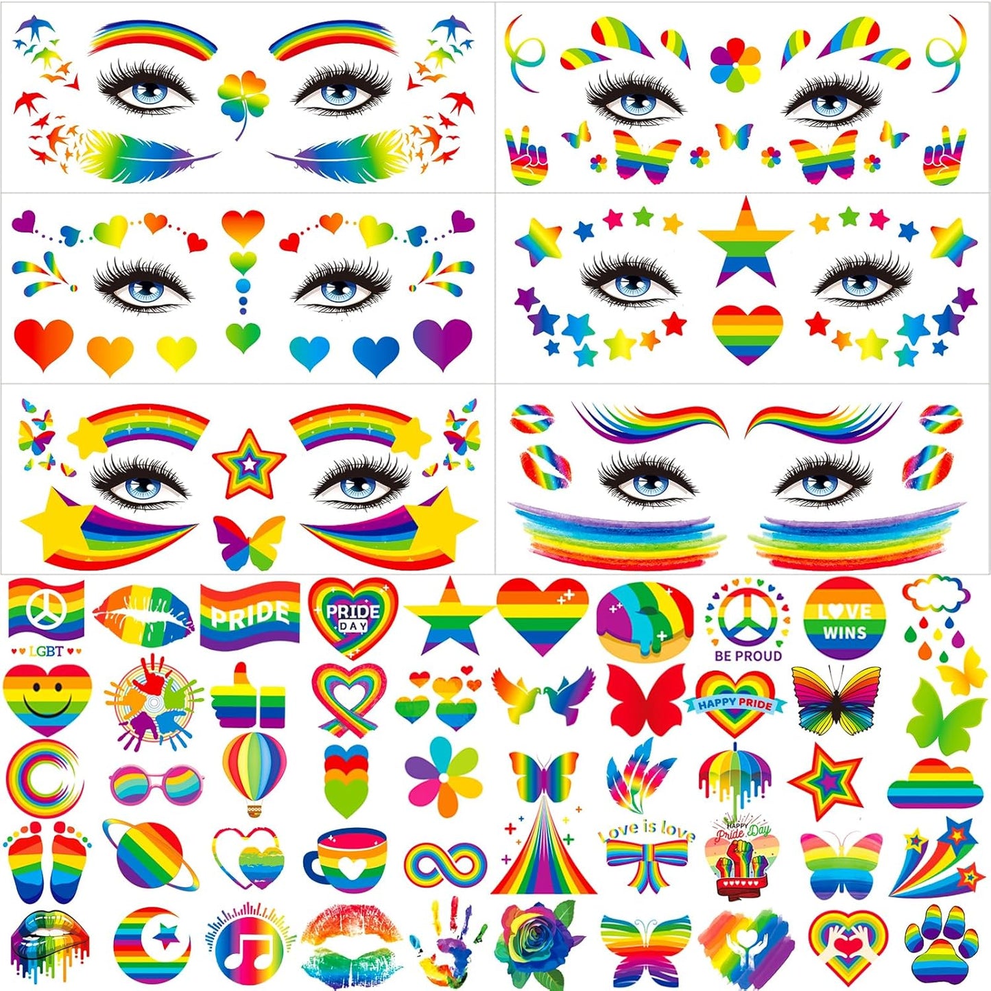 160 PCS Watercolor Animal Temporary Tattoos for Kids - Cute Stickers for Birthday Parties & Gifts | 30 Sheets