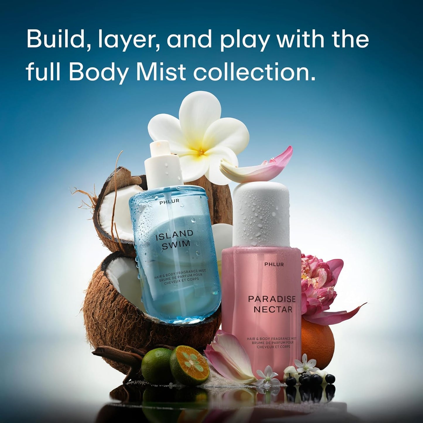 Island Paradise Body Mist Set - 8oz Hair & Body Perfume Duo | Island Swim & Paradise Nectar