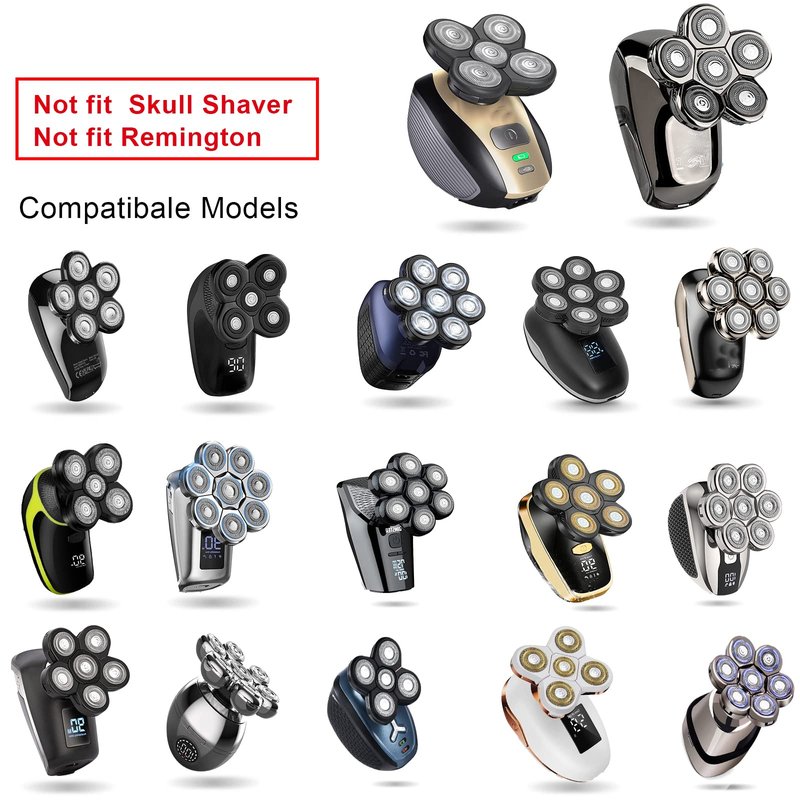 Head Shavers for Bald Men,Head Razors for Bald Men,Bald Head Shavers for Men, Electric Razor for Men，Electric shavers for Men (8black)