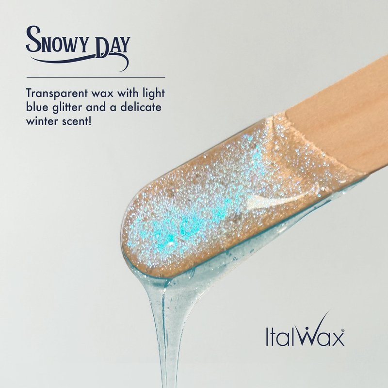 Italwax Snowy Day - 500g / 1.1 lb - Hard wax beads for hair removal - Transparent wax - Synthetic formulation ideal for sensitive skins - Recommended for Bikini Area and Armpits