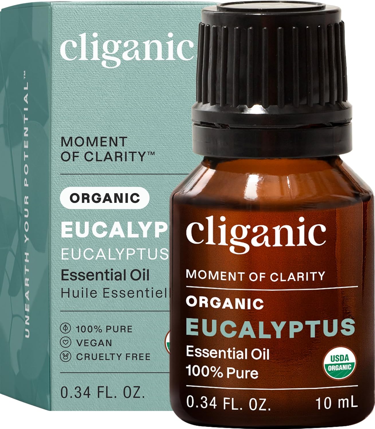 Cliganic Organic Lavender Essential Oil - 100% Pure Aromatherapy Oil | Non-GMO, 15ml
