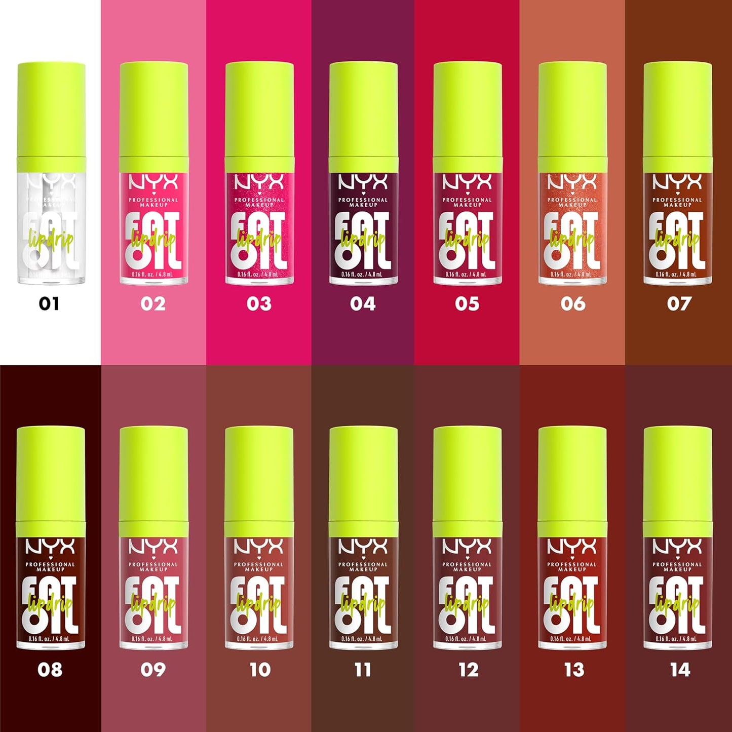 NYX Fat Oil Lip Drip | Moisturizing Vegan Tinted Lip Gloss for Up to 12 HR Hydration - Clear