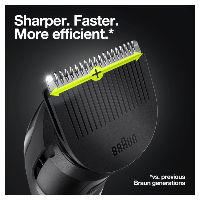 Braun Hair Clippers for Men MGK3220, 6-in-1 Beard Trimmer, Ear and Nose Trimmer, Mens Grooming Kit, Cordless & Rechargeable
