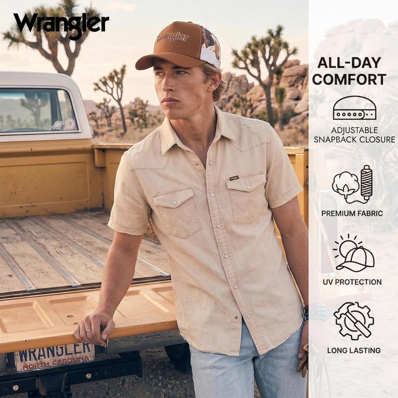 Montana West Baseball Cap Set - Structured Breathable Trucker Hat | Adjustable 7-Panel Design