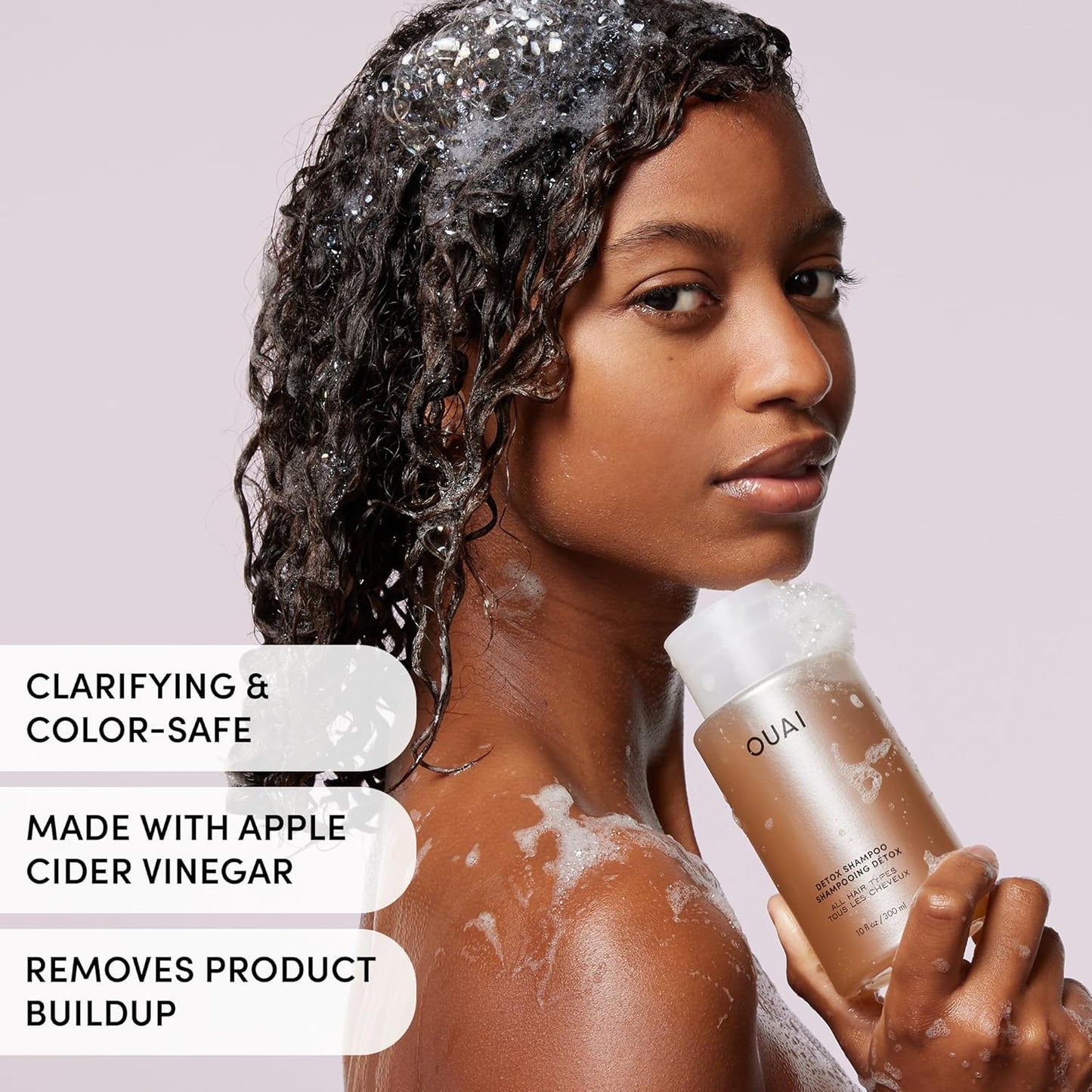 OUAI Hair Care Set - Clarifying Shampoo & Exfoliating Scalp Scrub | Deep Cleansing Duo for Healthy Hair (2 Count)