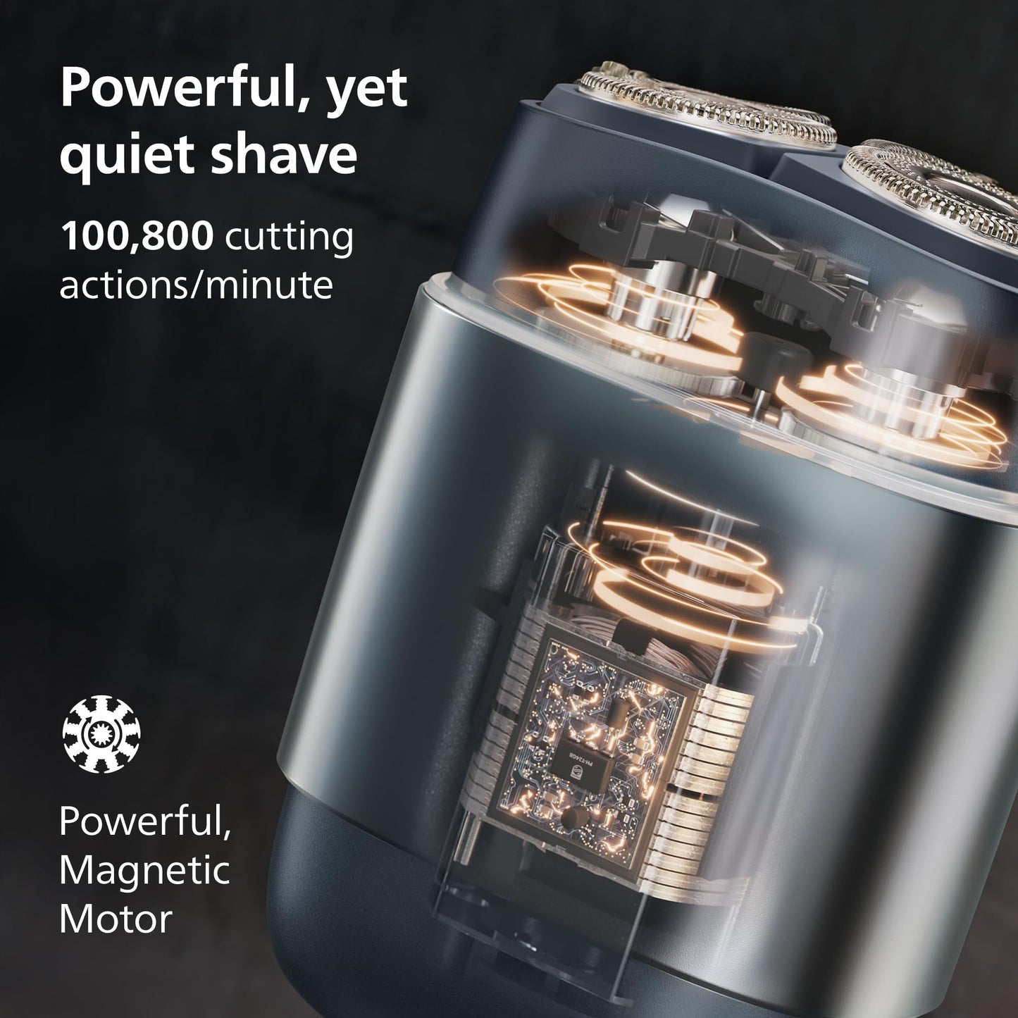 Philips Norelco Shaver 700 Series - Compact Electric Shaver, Lift & Cut System, Dual SteelPrecision Blades, 4D Flex Heads, Wet & Dry Shave, Travel Case, Model S794/94