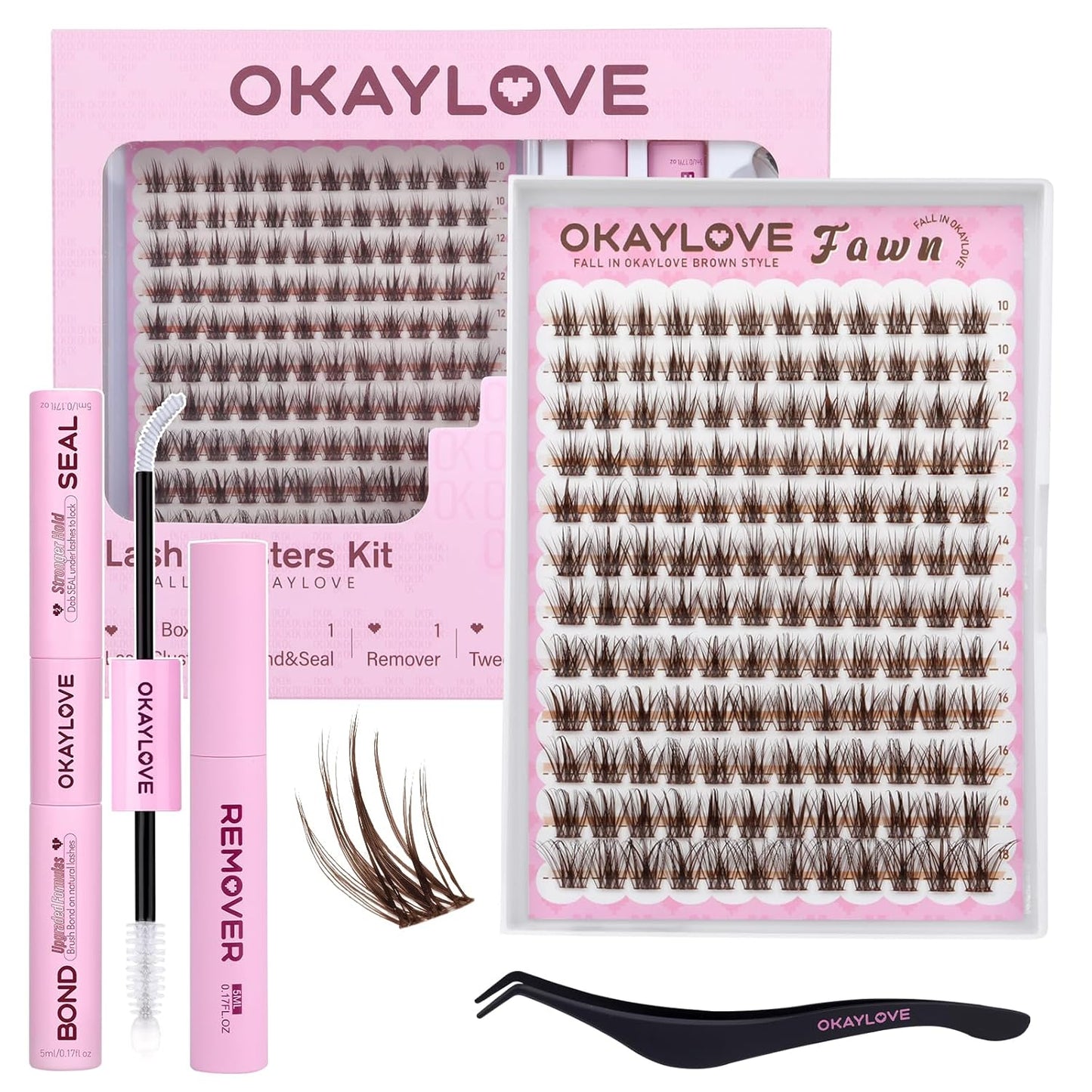 Manga Lash Clusters - Spiked DIY Eyelash Extensions | 140pcs CC Curl, 8-18mm Length