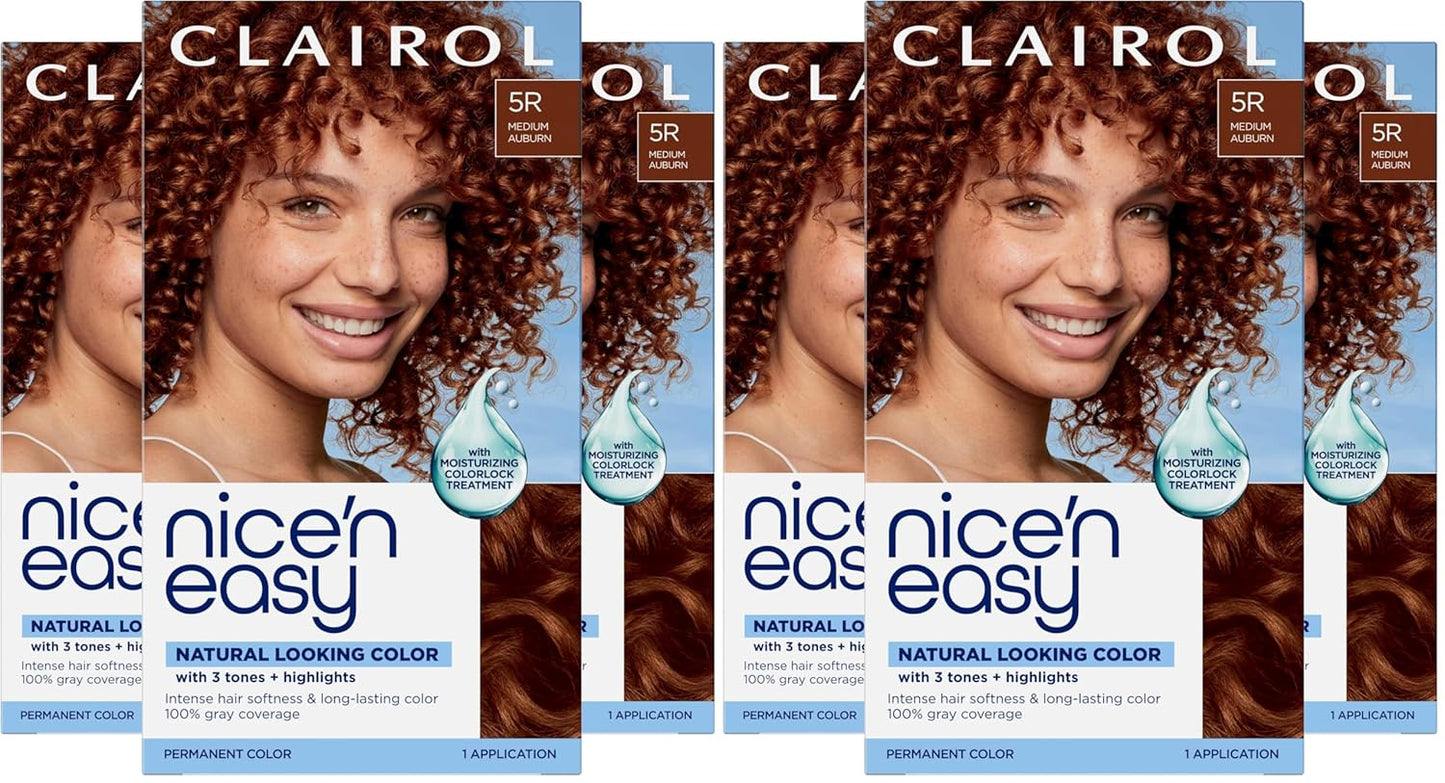 Clairol Nice'n Easy Permanent Hair Dye - Blackest Black | 100% Gray Coverage & Long-Lasting Shine | Single Pack