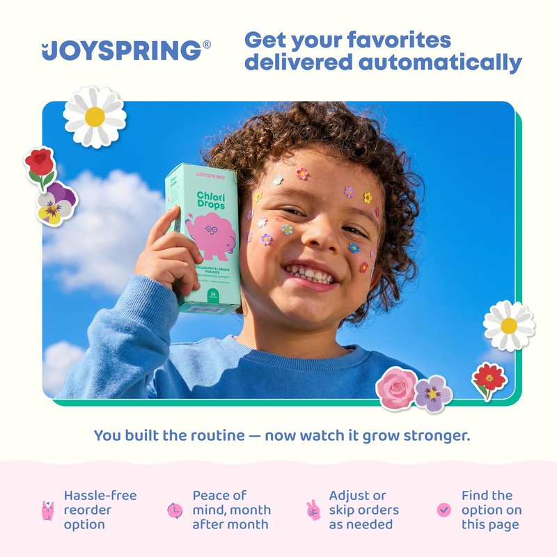JoySpring Appetite Booster for Kids Ages 3+ | Natural Weight Gain with L-Lysine & B Vitamins | Toddler Appetite Booster | Supports Healthy Growth & Development | 2oz Liquid