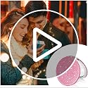Heart Shaped Compact Travel Mirror for Women - 1X/2X Magnification