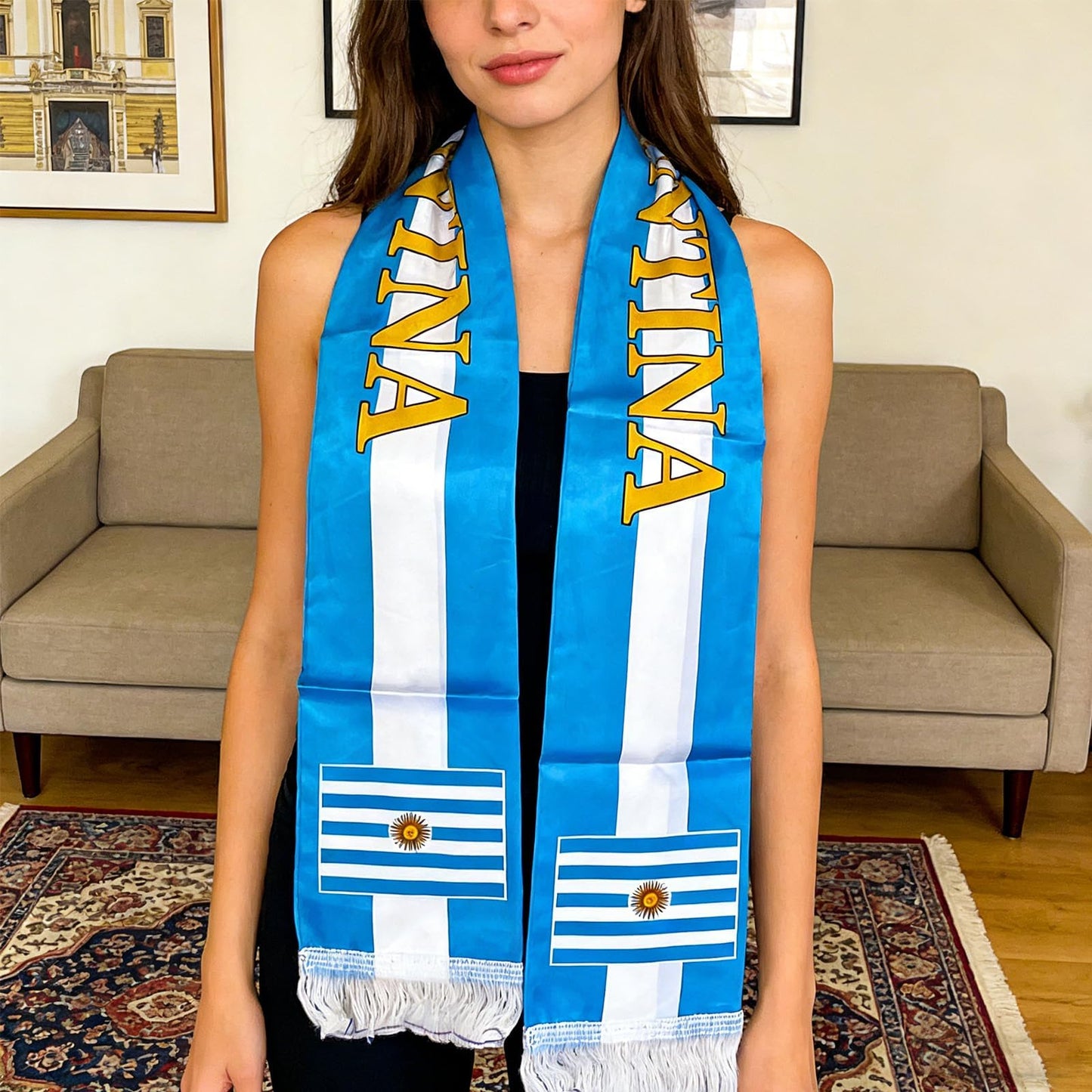 SeunKieer 2026 Soccer Supporters Fan Kit - Face Paint Sticks, Flag Scarf, Hairy Headband, Wristband, Horns, Temporary Tattoo for Soccer, Football, Rugby, Baseball, Game Day, Watch Parties