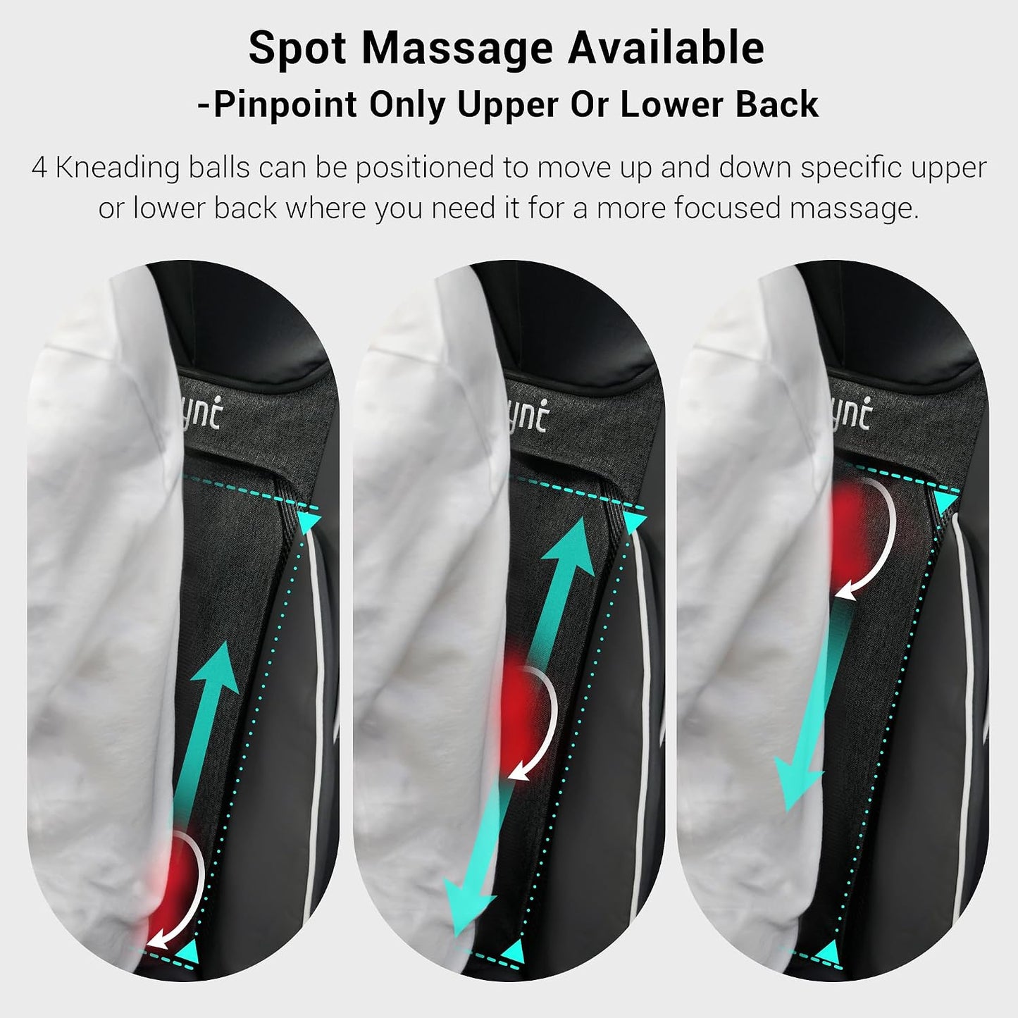 Shiatsu Neck and Back Massager - FSA Eligible HSA Approved, 10 Deep Kneading Nodes, 2D & 3D Adjustable with Heat | Portable Massage Chair Pad