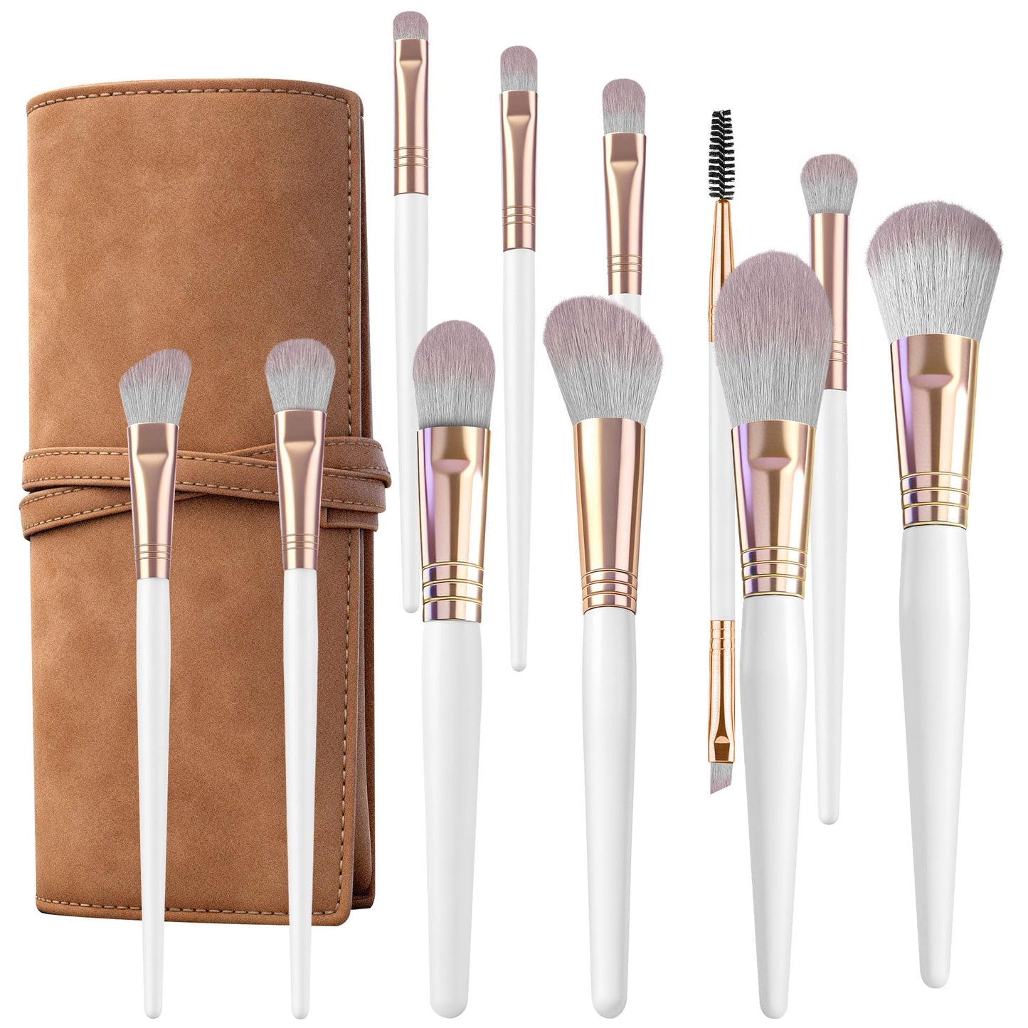 CLRDZN Makeup Brush Set - 15Pcs Makeup Brushes Set Professional, Premium Synthetic Foundation Concealers Eyeshadow Blush Beauty Tools Makeup Brush, Make up Brush Kit With Travel Storage Bag