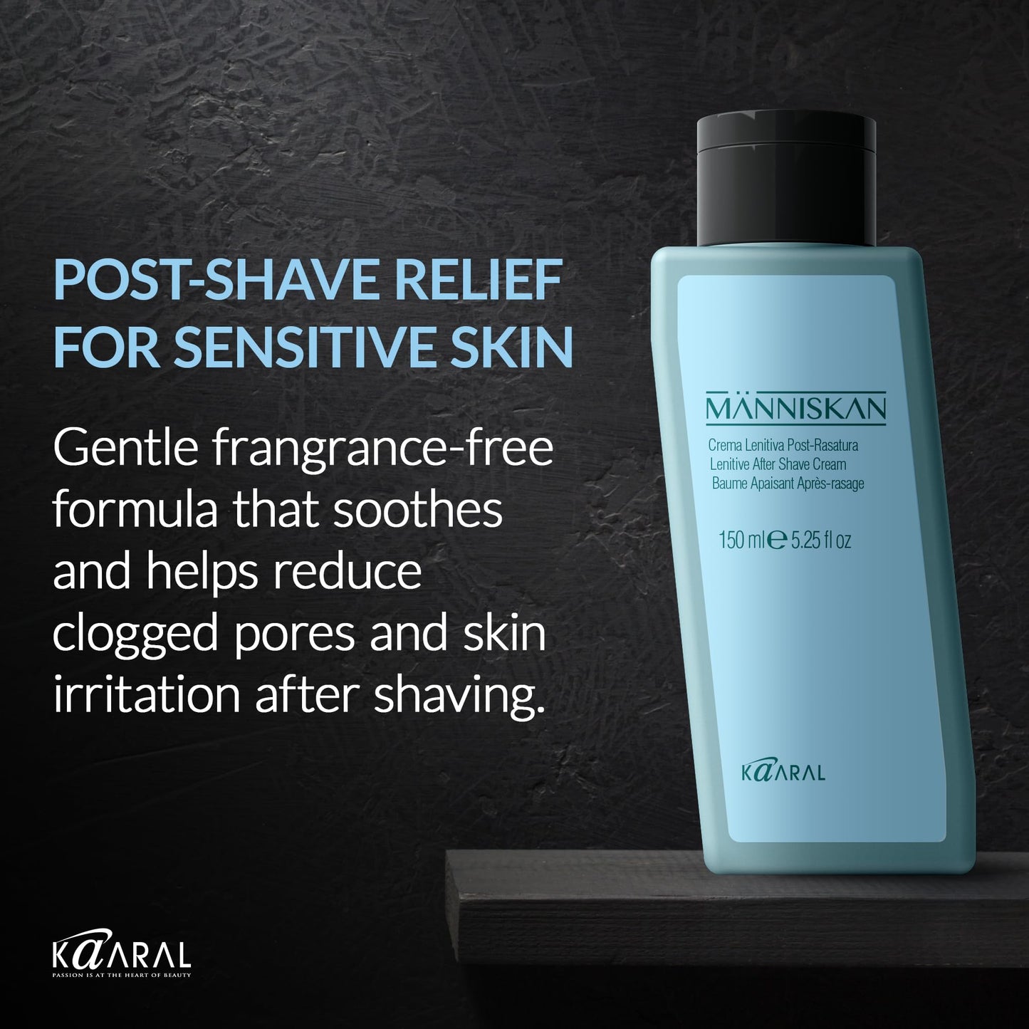 Människan Lenitive After Shave Cream, 150ml - Gentle, Refreshing Moisturizer with Plant Extracts to Soothe and Calm Skin