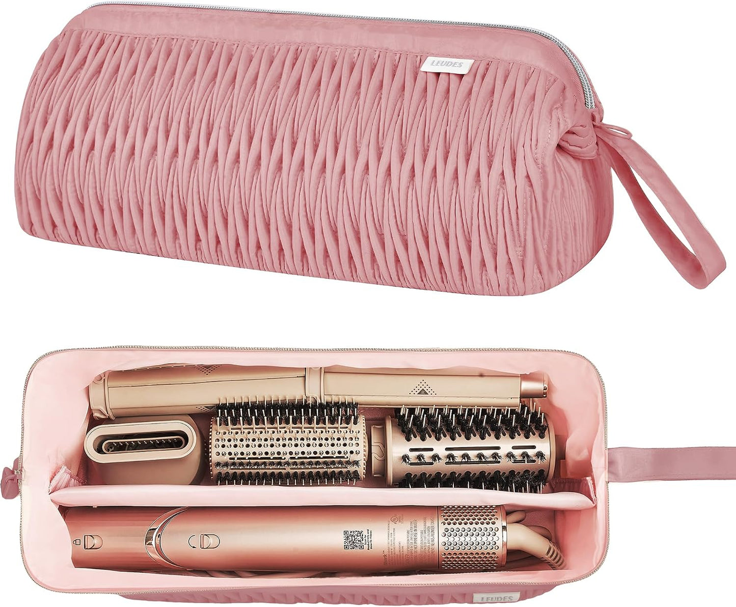 Dyson Airwrap Travel Case - Organizer for Shark Hair Dryer & Airstraight Flex Style | Beige